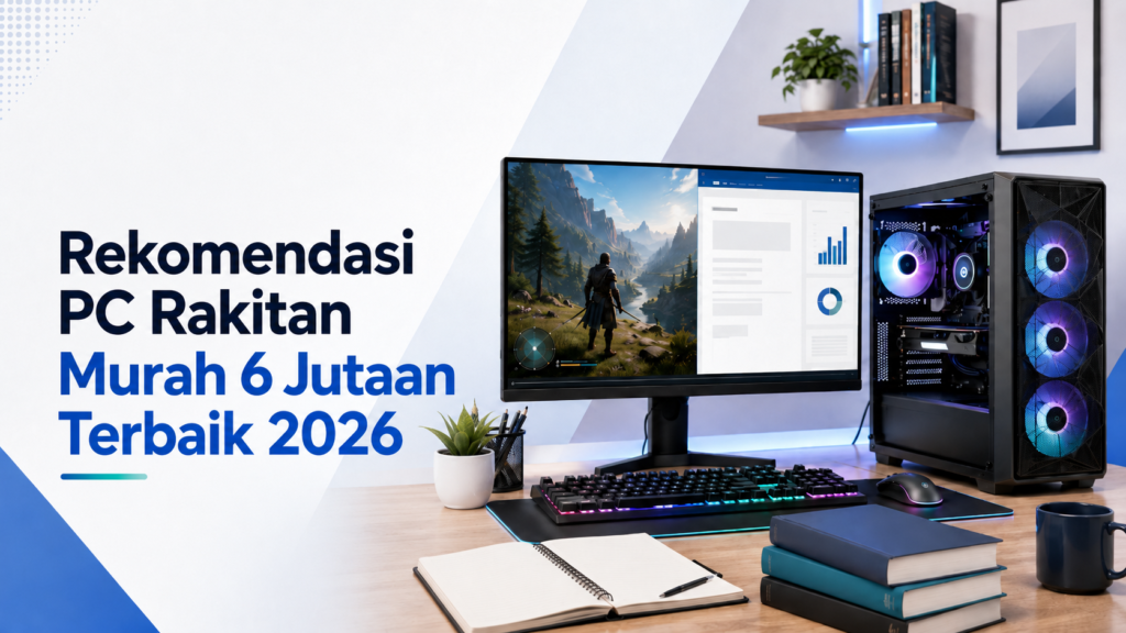 Rekomendasi PC Rakitan Murah 6 Jutaan Terbaik 2026: Gaming & Kuliah Lancar Tanpa Ngelag