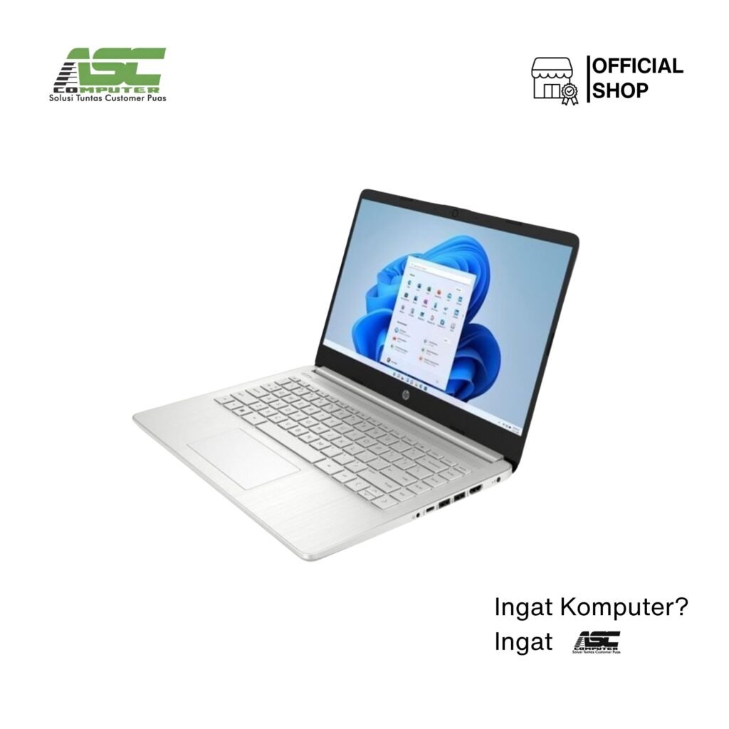 HP 14S DQ5567TU INTEL I3 1215U 4GB 512GB 14.0 FHD BL WIN11HOME + OHS SILVER