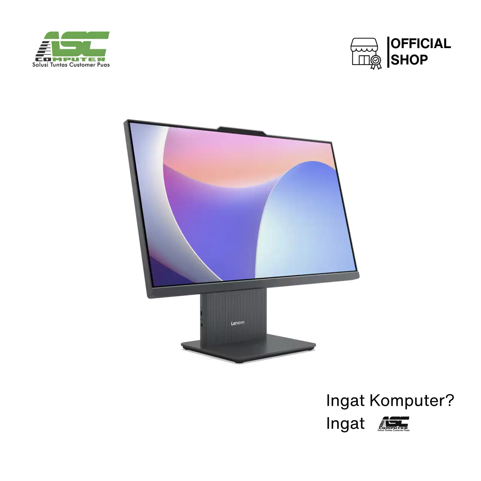 LENOVO AIO IC-F0HN00Q3ID LUNA GREY-i3-1315U-8G-512G-23.8INC W11H+OHS24+M365