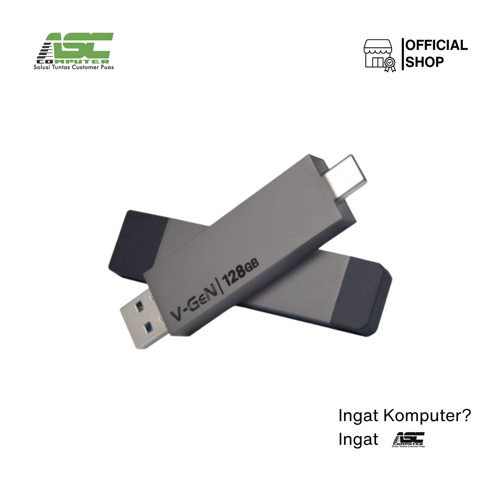 SSD PORTABLE USB 3.1 AND TYPE C V-GEN 128GB