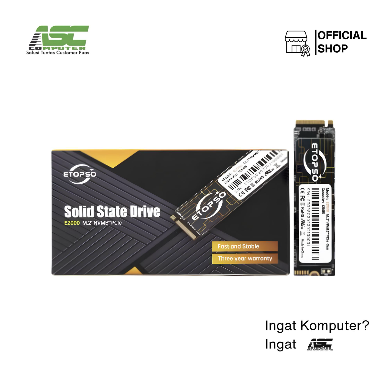 SSD ETOPSO 512GB NVMe