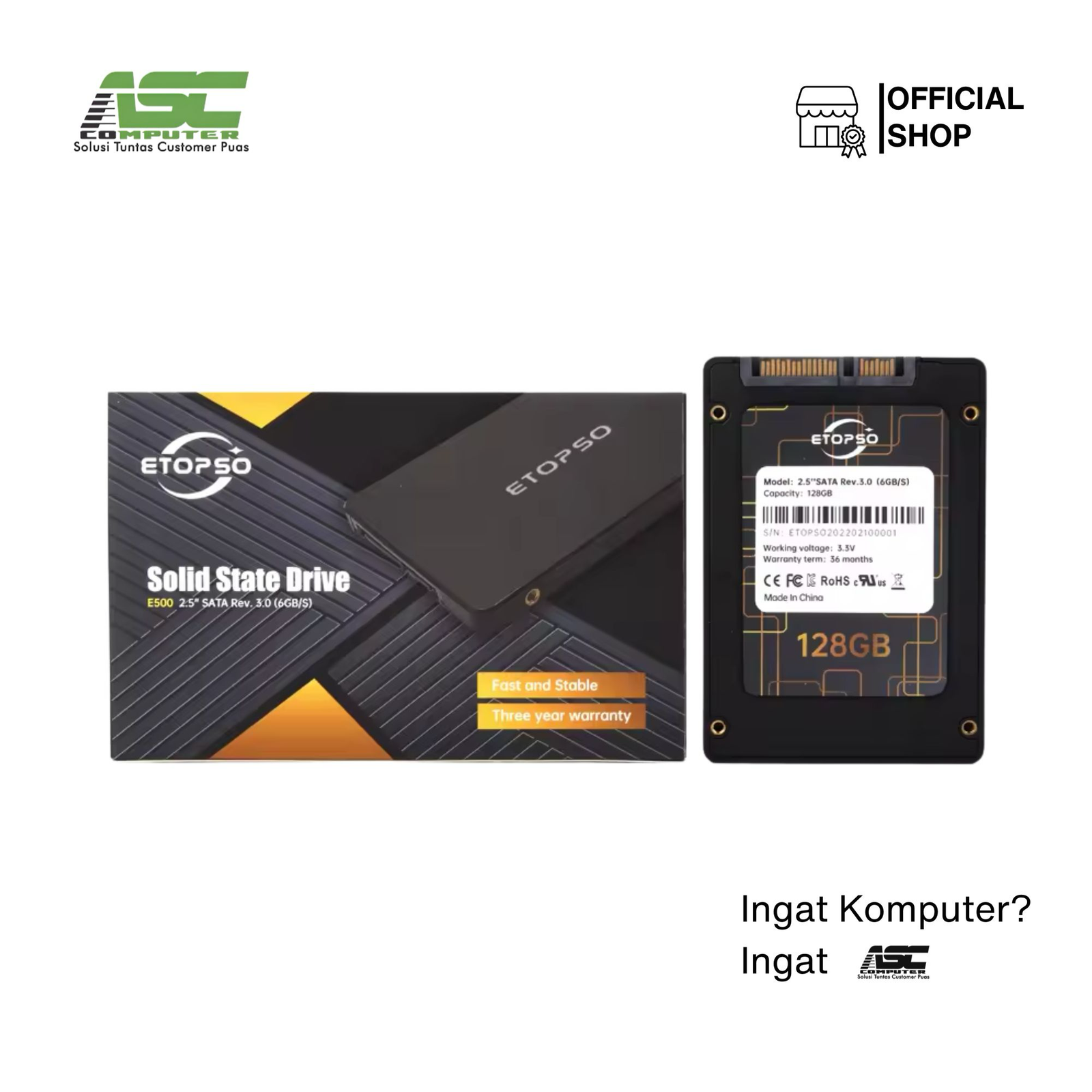 SSD ETOPSO 128GB SATA