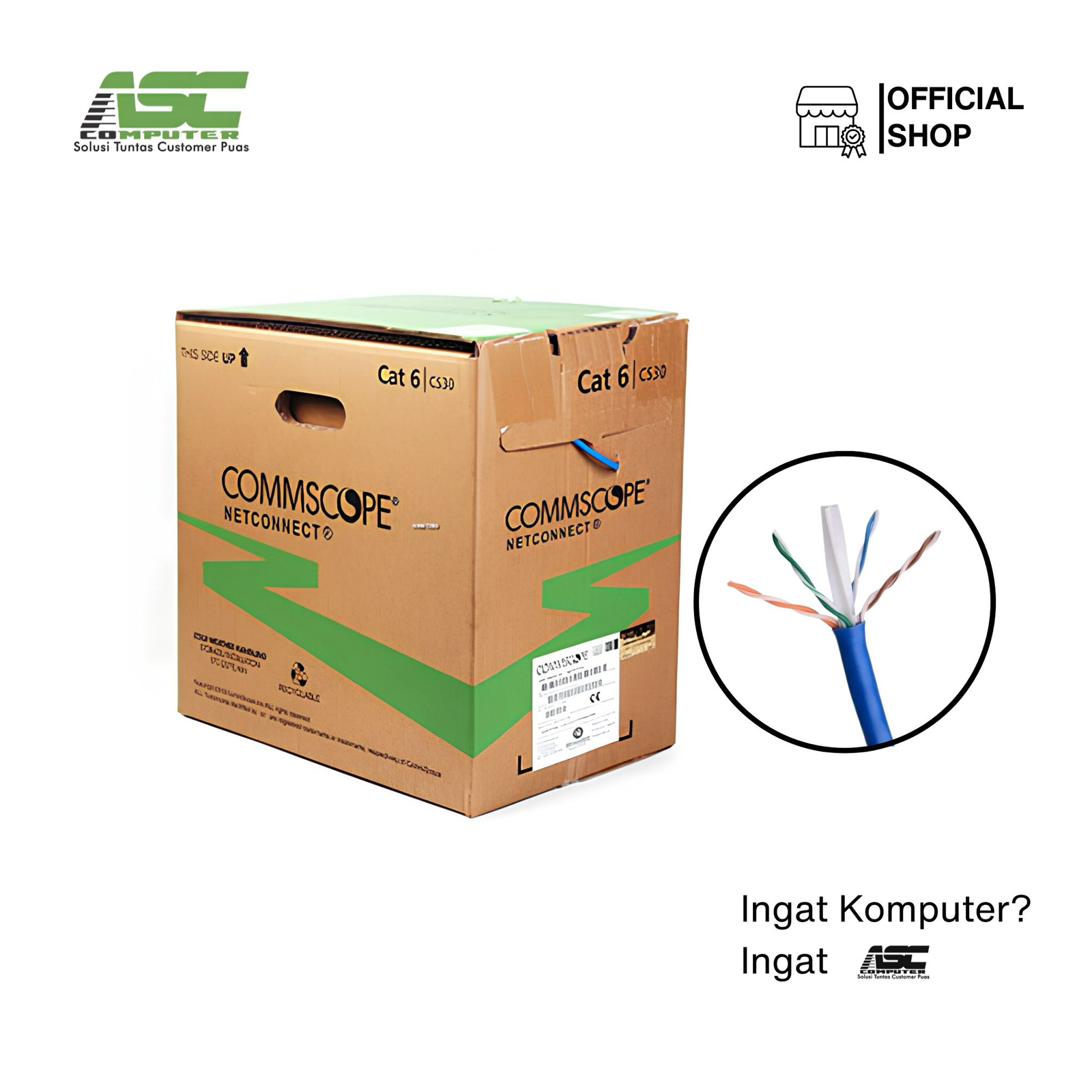 Commscope Cable UTP Cat 6 1000ft (305m)