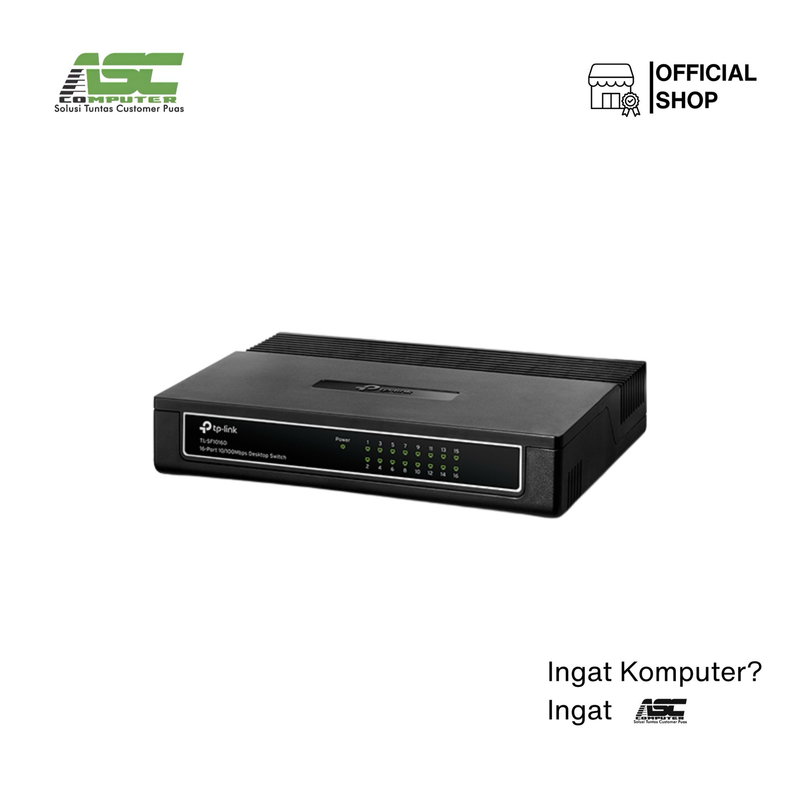 SWITCH HUB TP-LINK 16 PORT TL-SF1016D