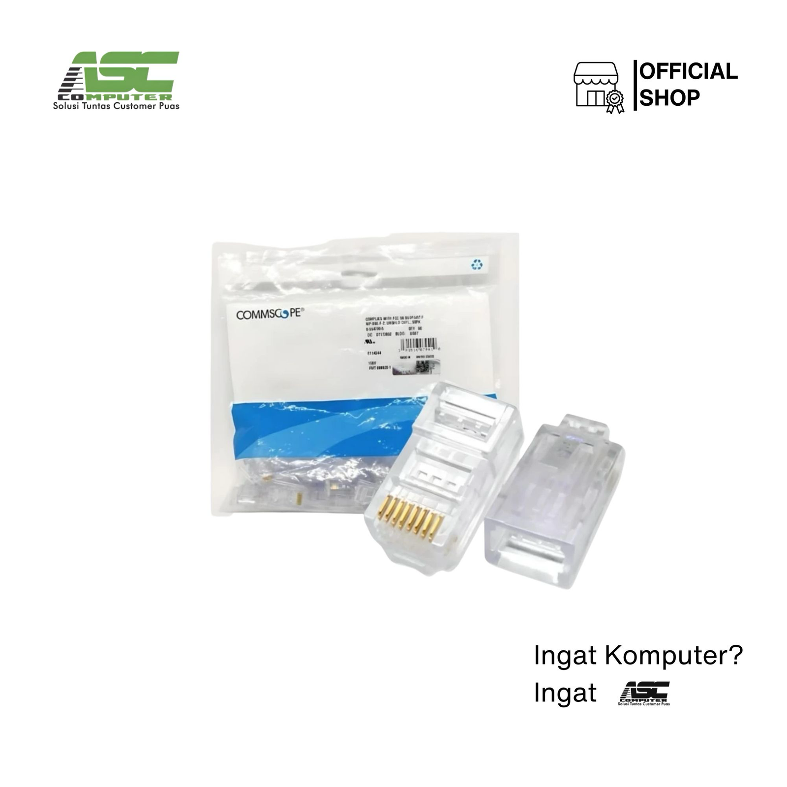 KONEKTOR RJ45 AMP ORI (50 PCS)