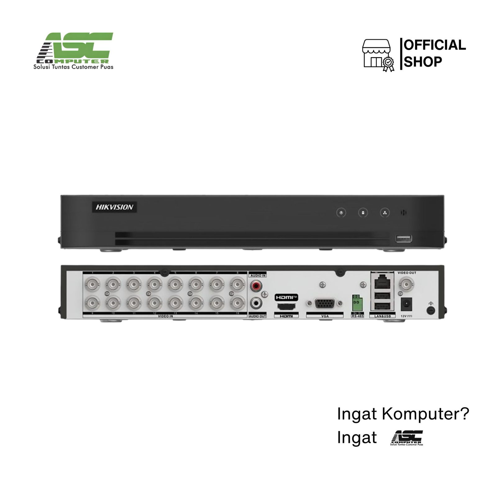 DVR HIKVISION iDS 7216HQHI-M1/XT 16 CHANNEL