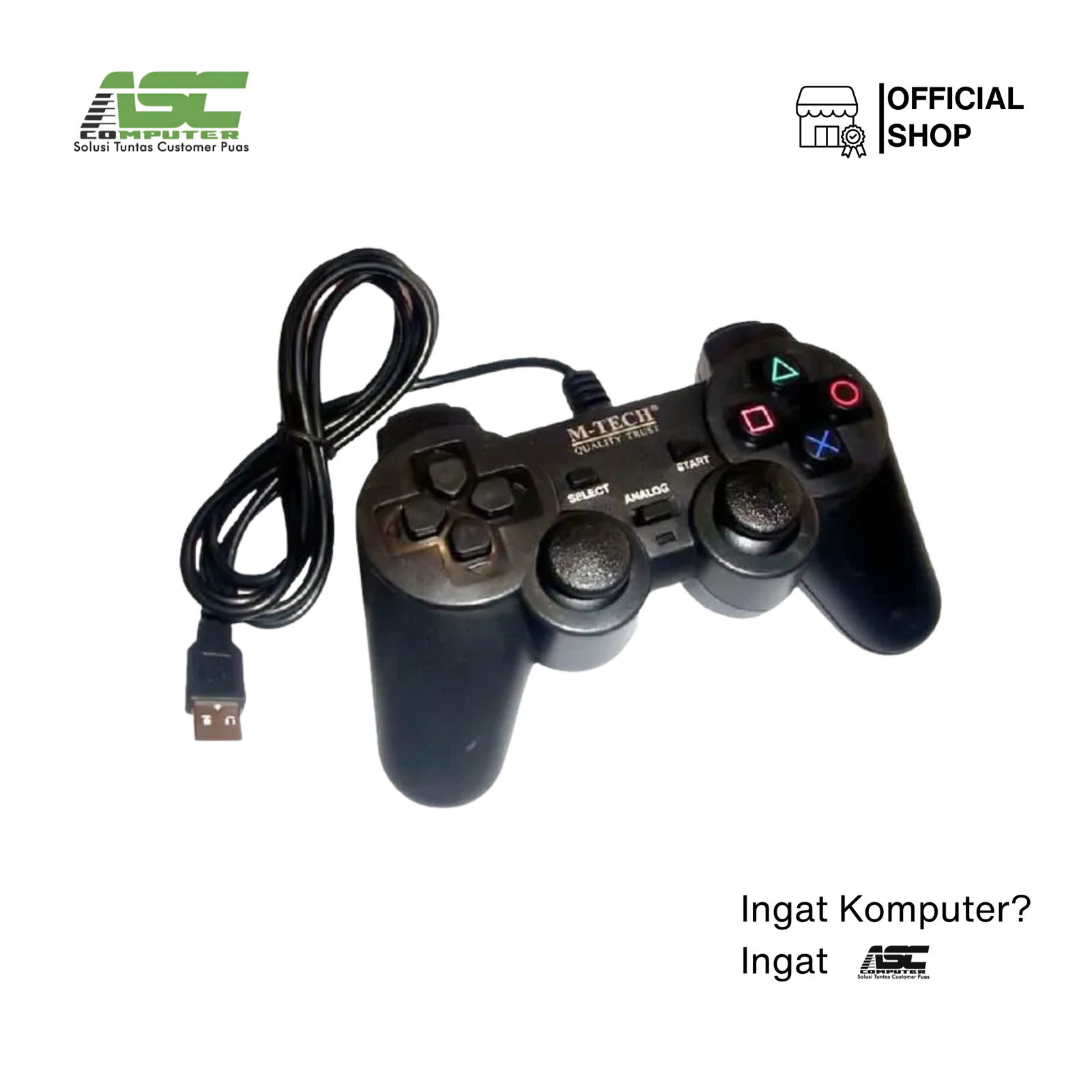 Gamepad Single Hitam M tech