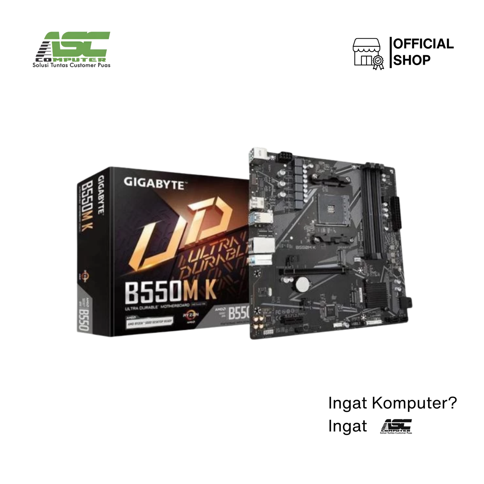 MOTHERBOARD GIGABYTE B550M K DDR4
