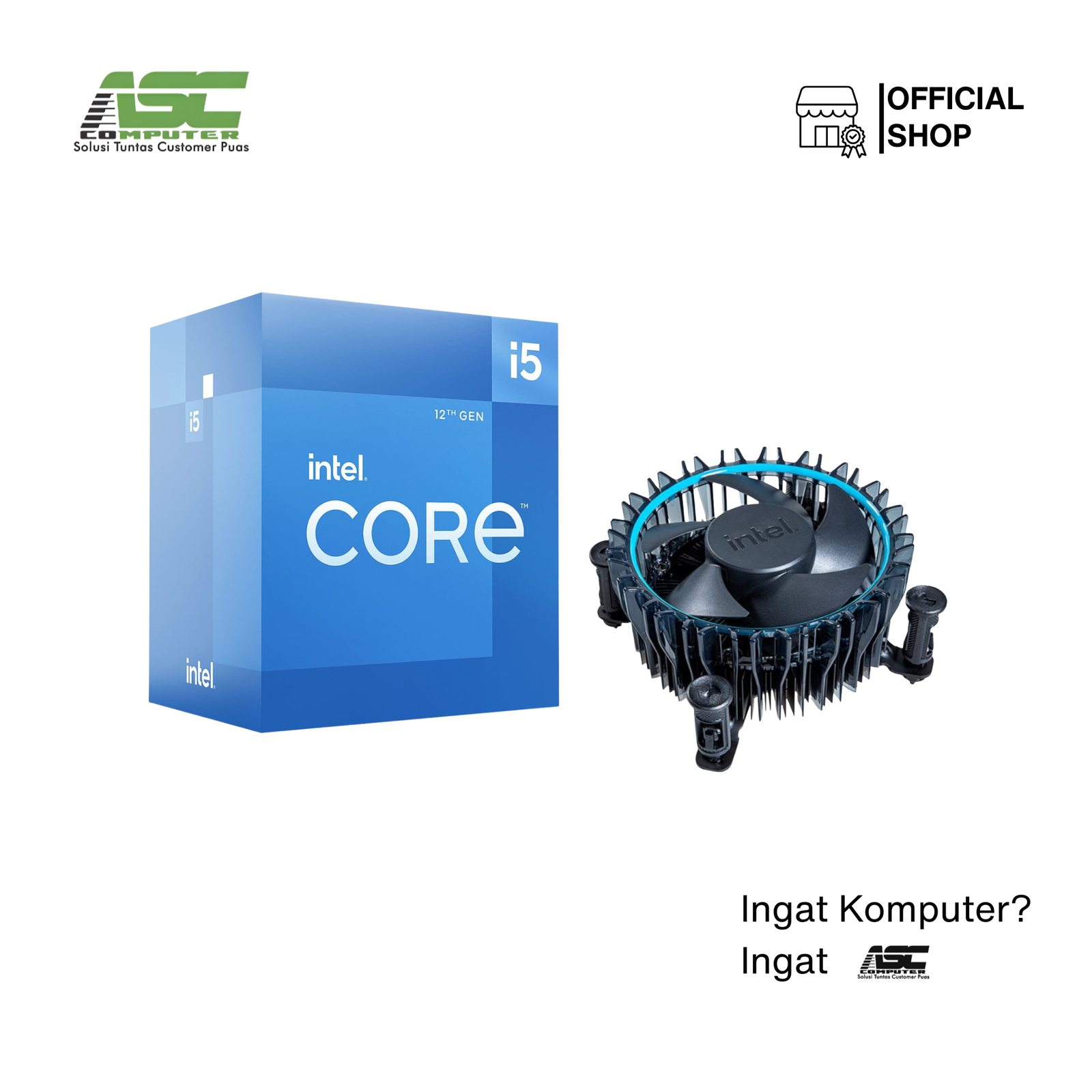 Proc Core i5 12400F TRAY + FAN