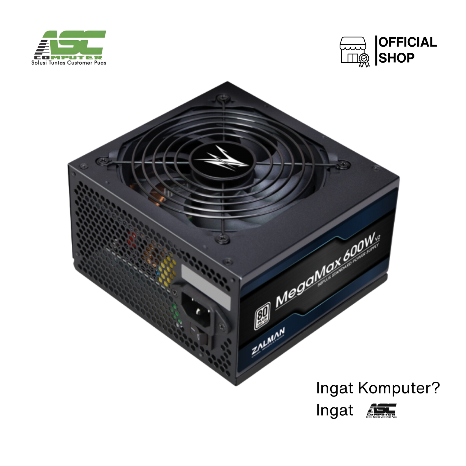 PSU Zalman Megamax ZM600-TXII V2 80 Plus