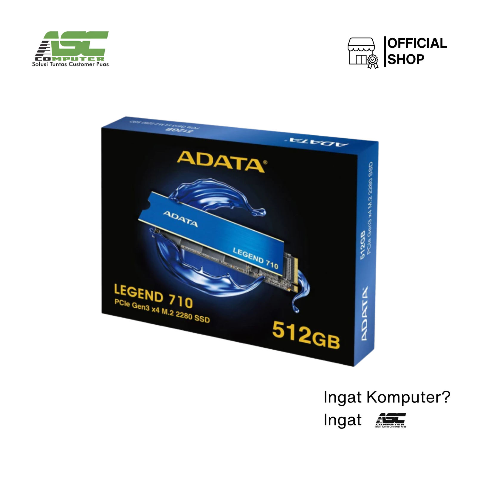 SSD ADATA LEGEND 710 512GB NVM e 2400/1800Mbps