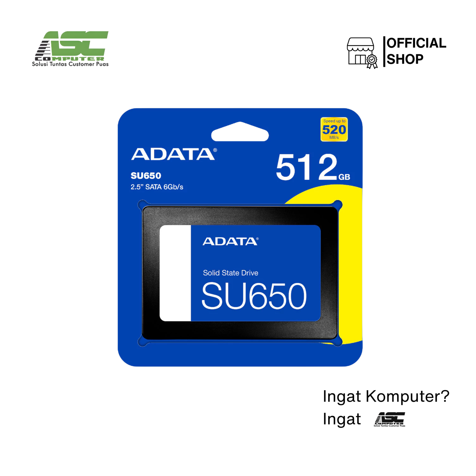 SSD Sata Adata SU650 512GB