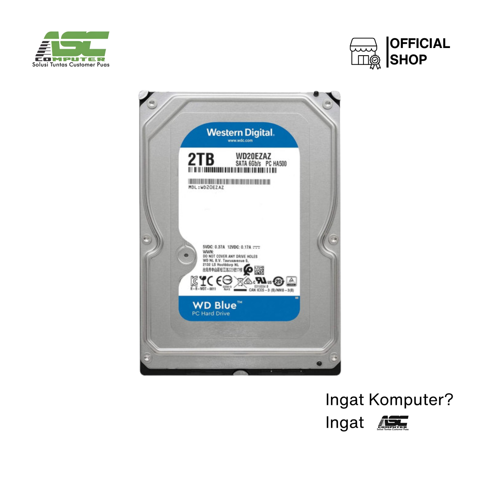 Hardisk Internal WD Blue 2TB