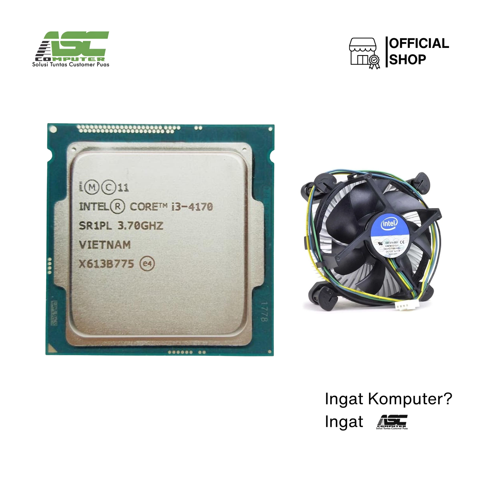 PROC INTEL CORE I3-4170 TRAY + FAN