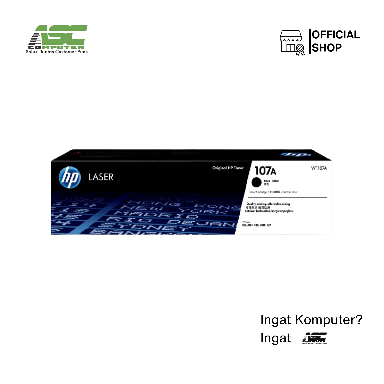 Toner HP 107A Black (W1107A)