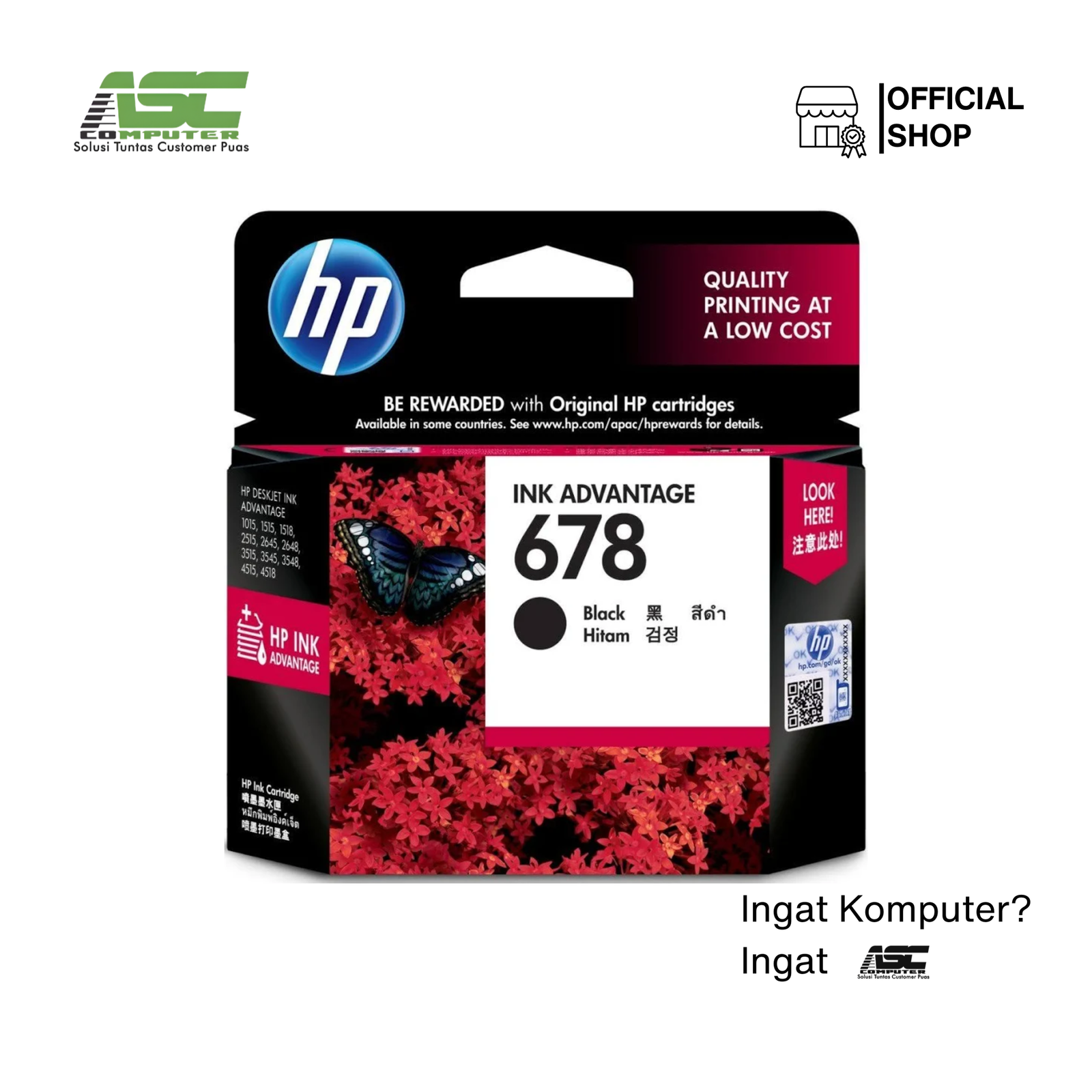 CATRIDGE HP 678 BLACK
