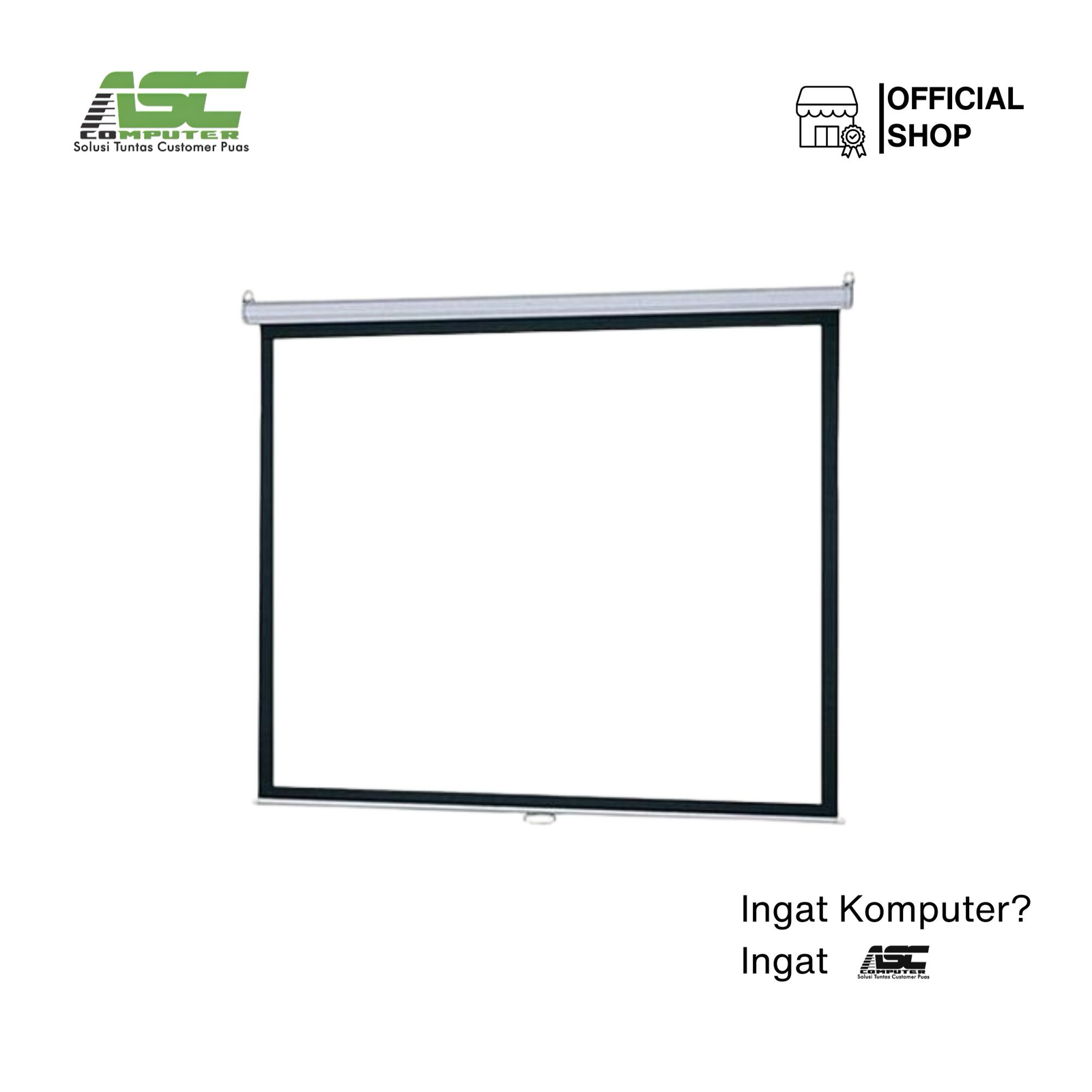 Layar Wall Manual 70″ / Layar Proyektor 70 inch