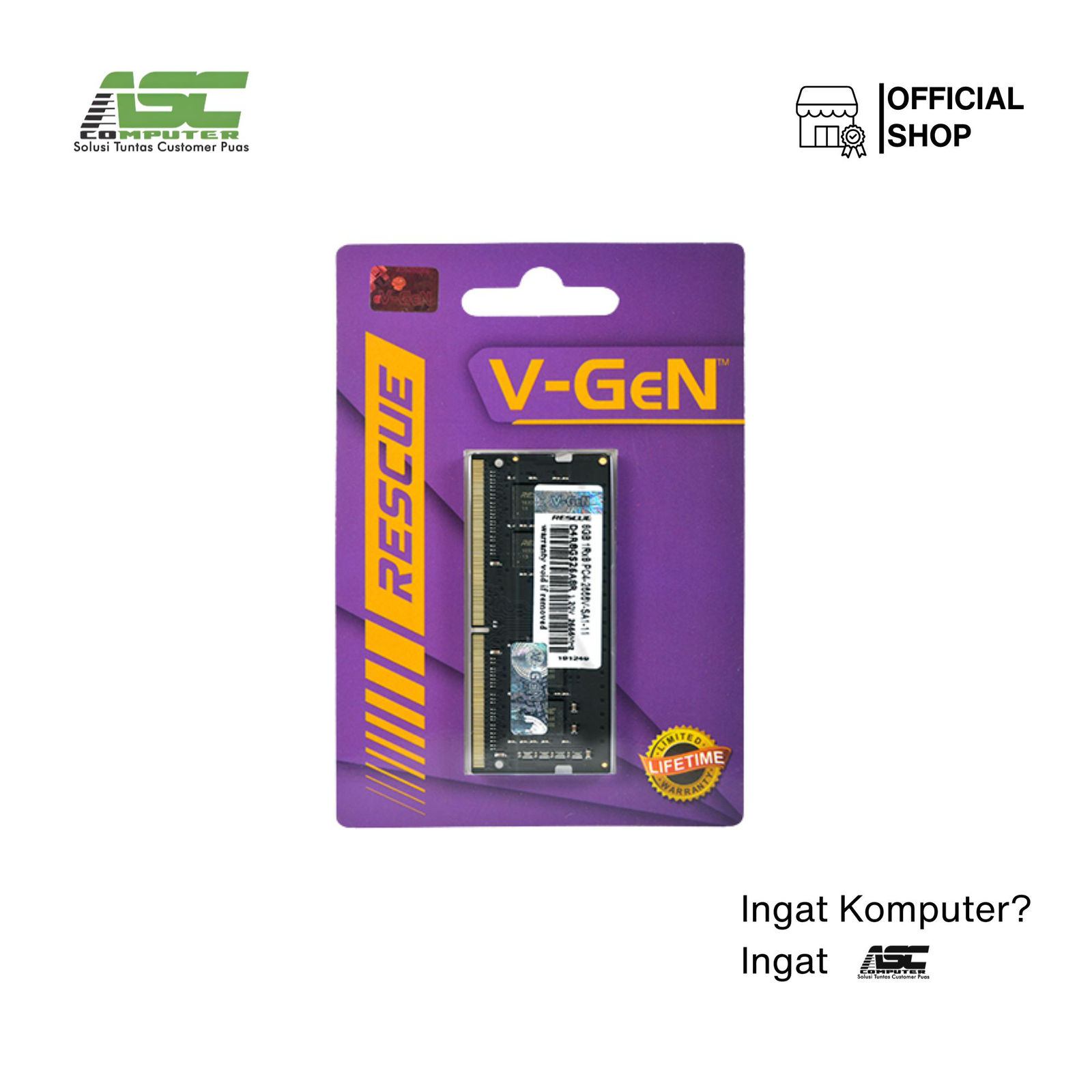 SODIMM V-GEN 8GB DDR4 2666 RESCUE