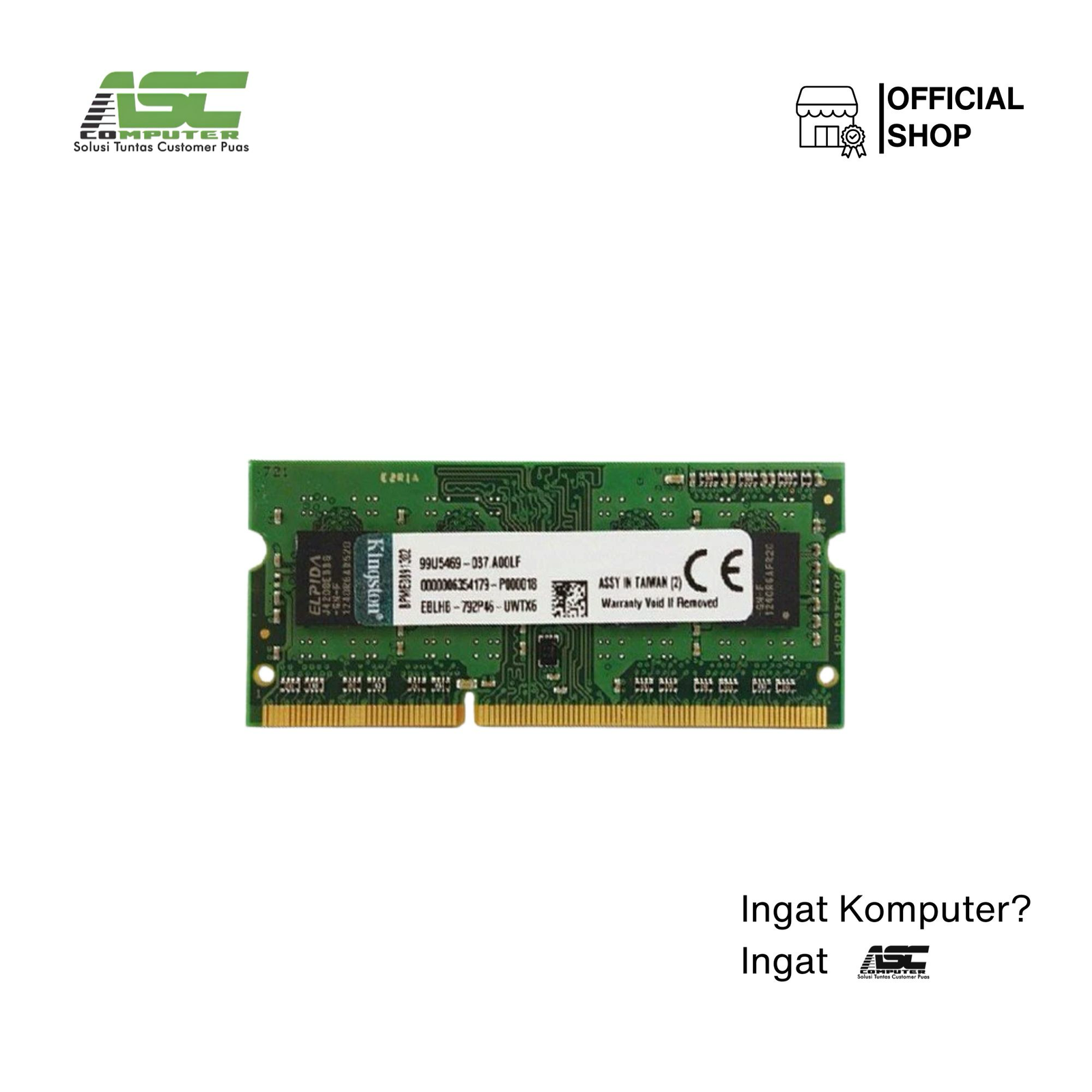 Sodimm Kingston 8GB DDR4 2666 – Memory RAM Laptop
