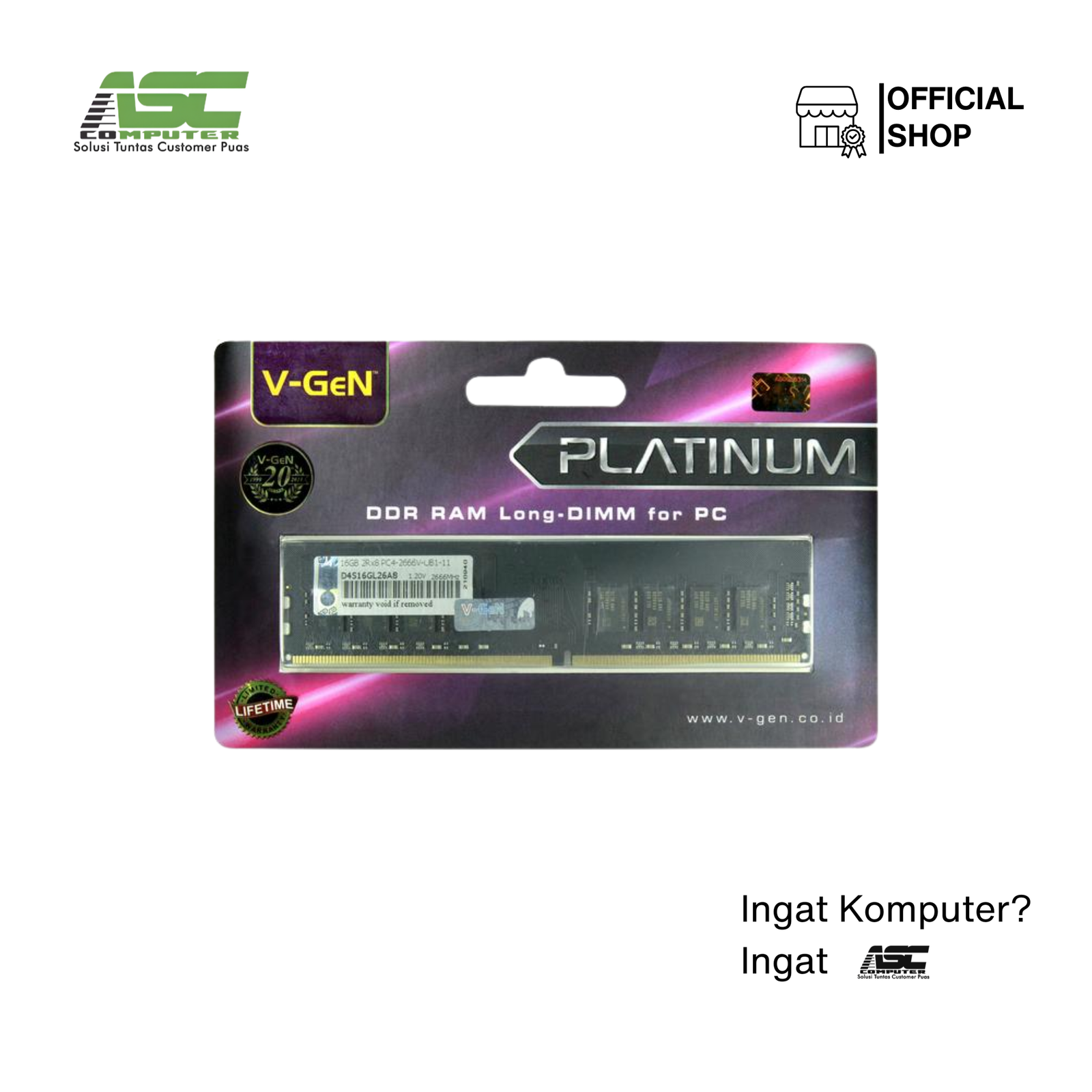 Longdim DDr4 16/2666 V-gen