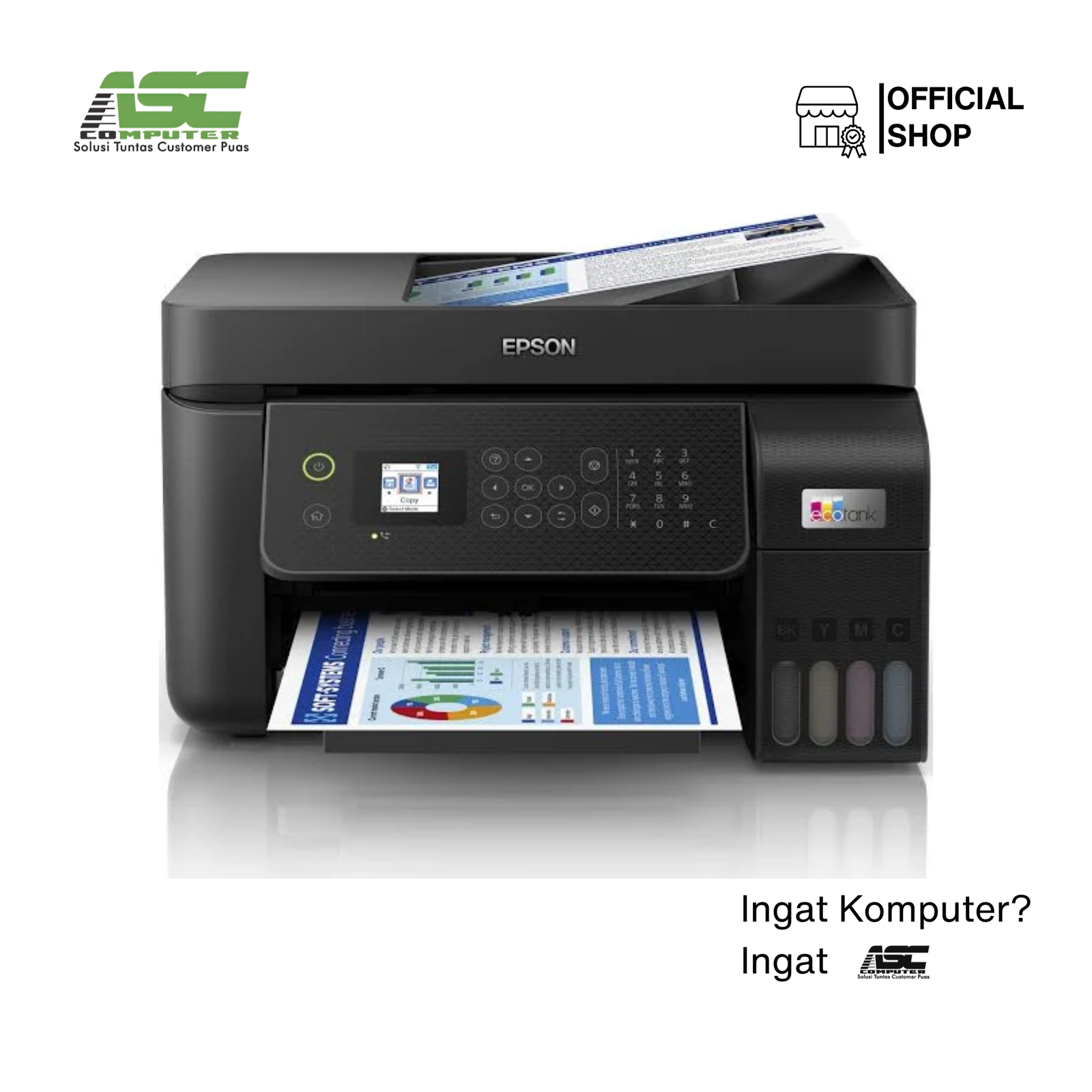 Printer Epson L5290 A4, MFPwith ADF, WIFI, FAX, 33/15ppm