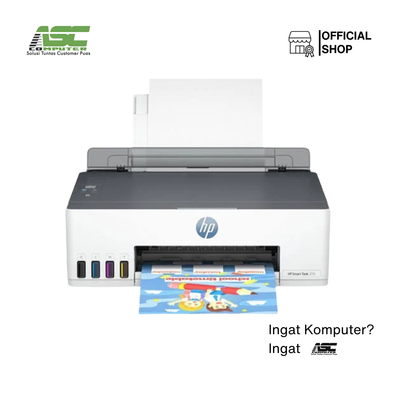 Printer HP SmartTank 215 TKDN print only 12 ppm, 1200 dpi