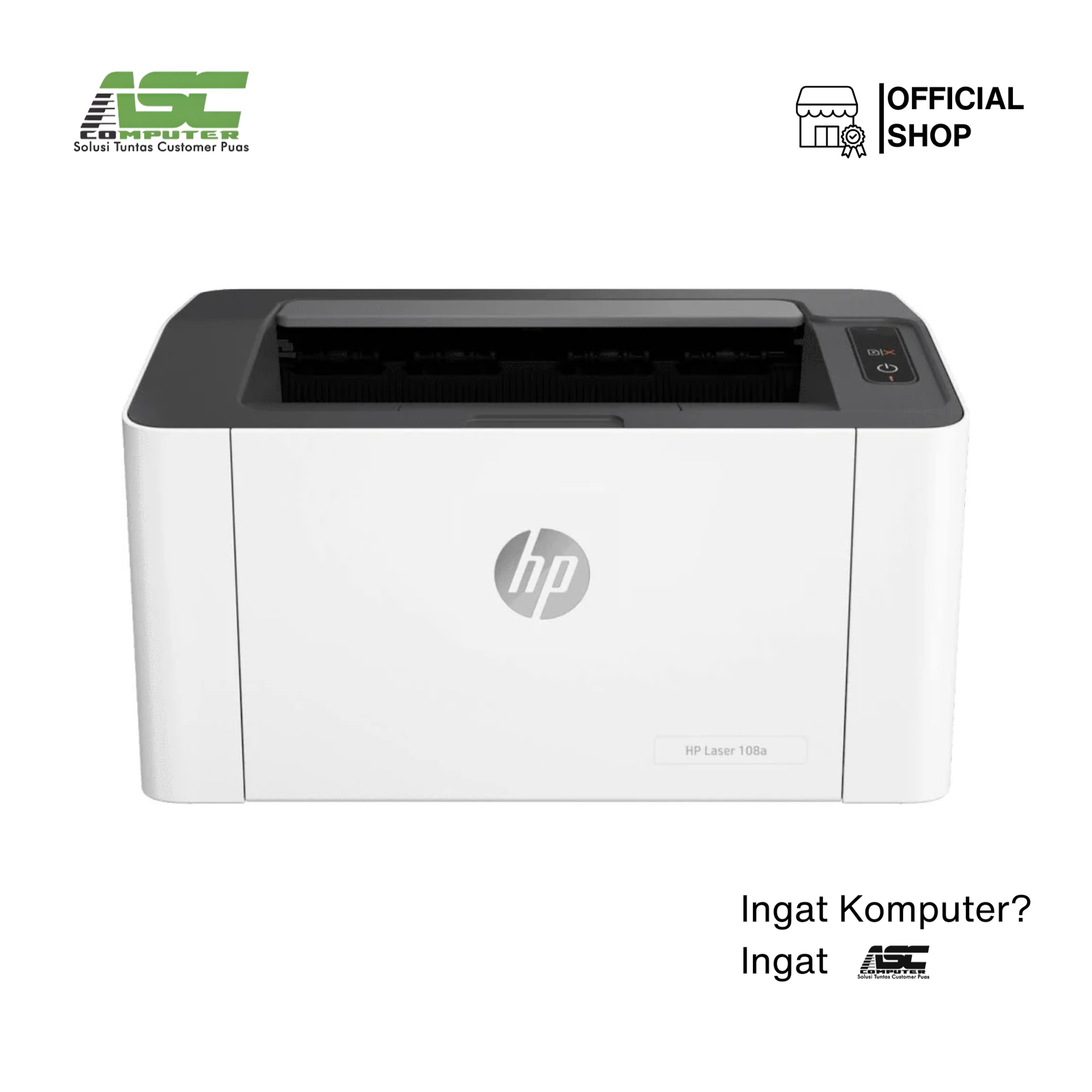 Printer HP Laser Jet Mono 108A  Single Print A4 20ppm black/1y/White