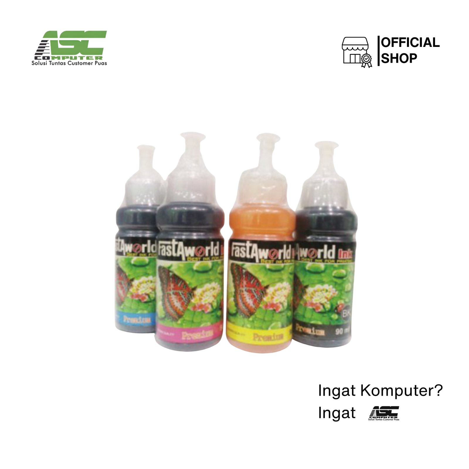 Tinta Printer Fastaworld Premium 90ml C, M, Y, K