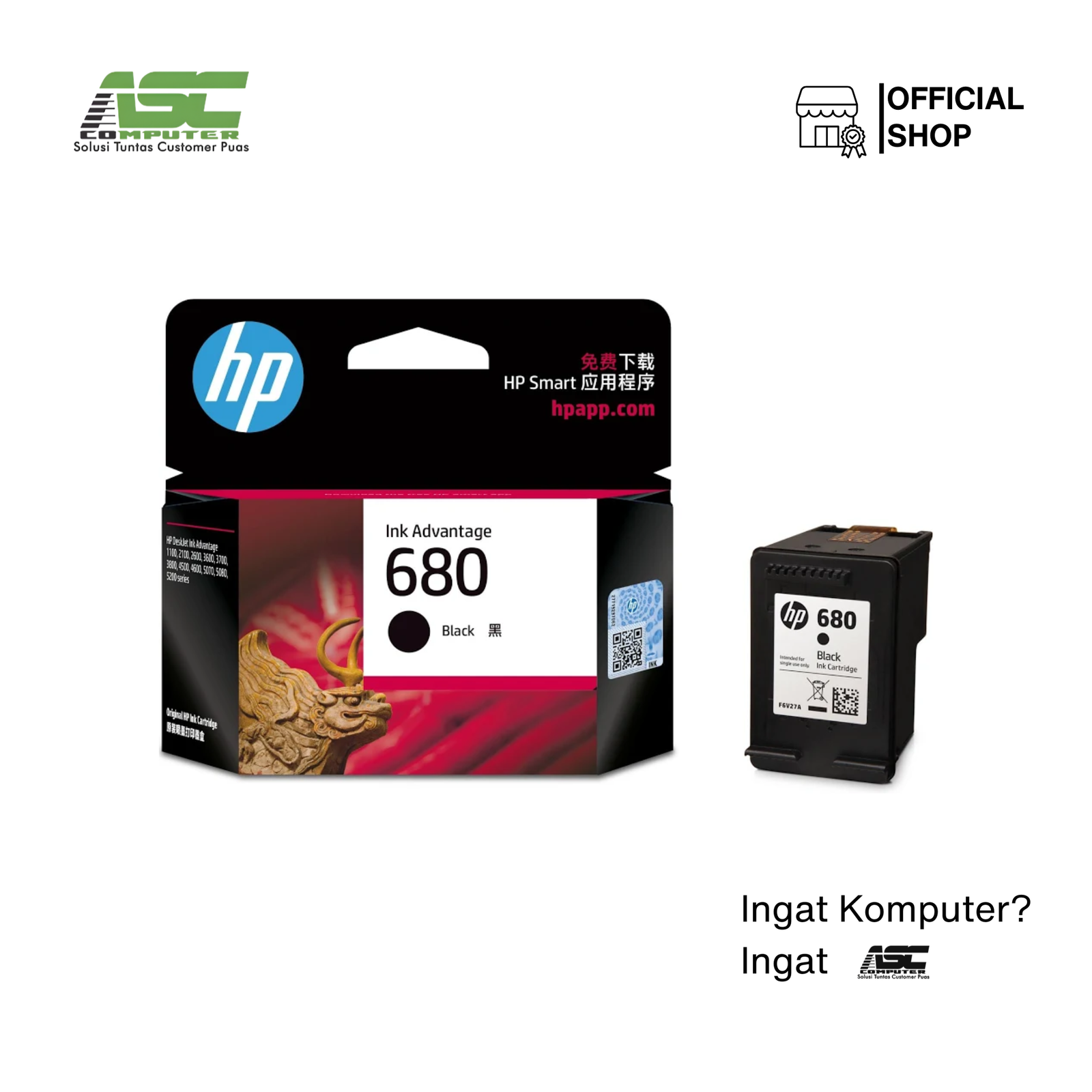 Catridge HP 680 Black