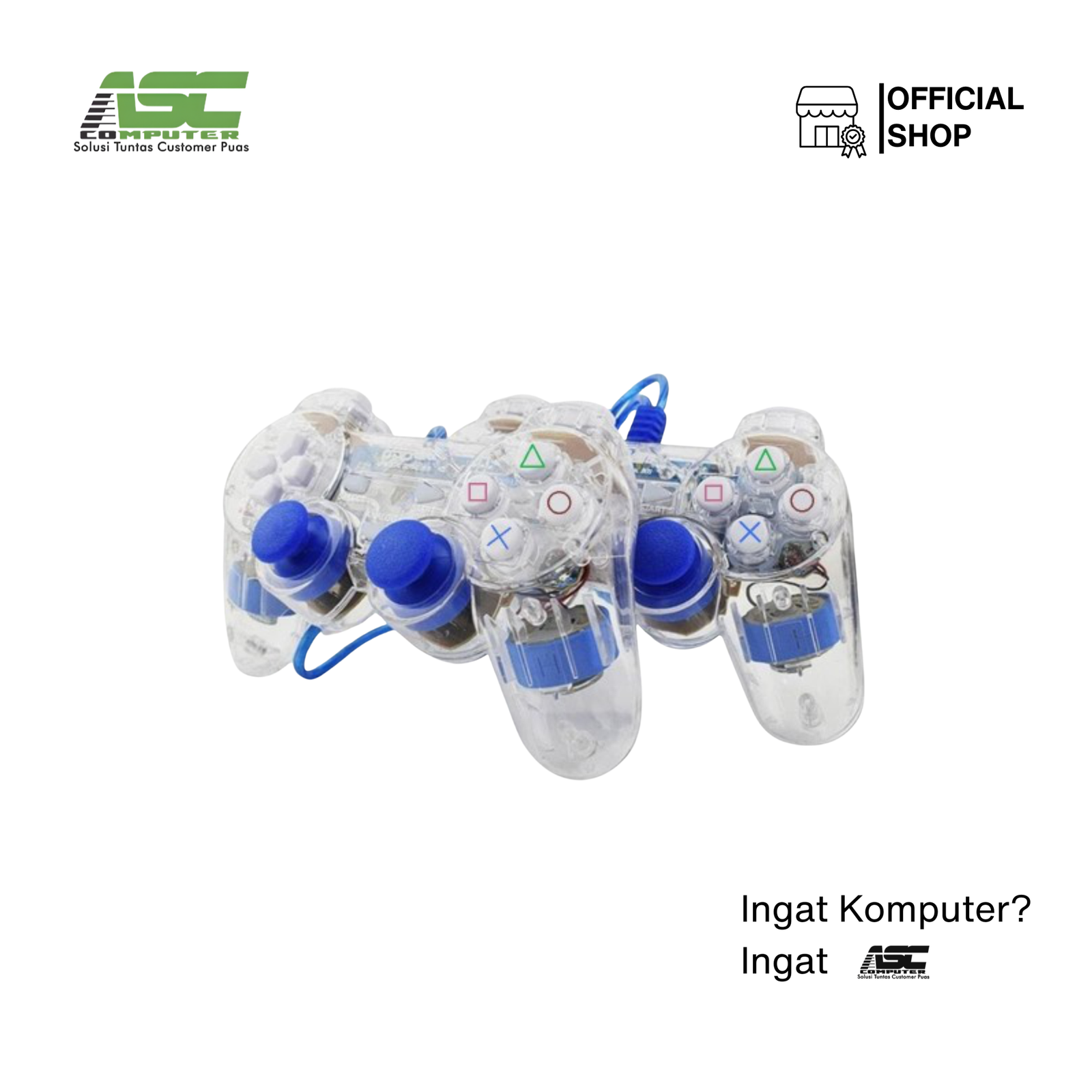 Gamepad Double Transparan M-Tech