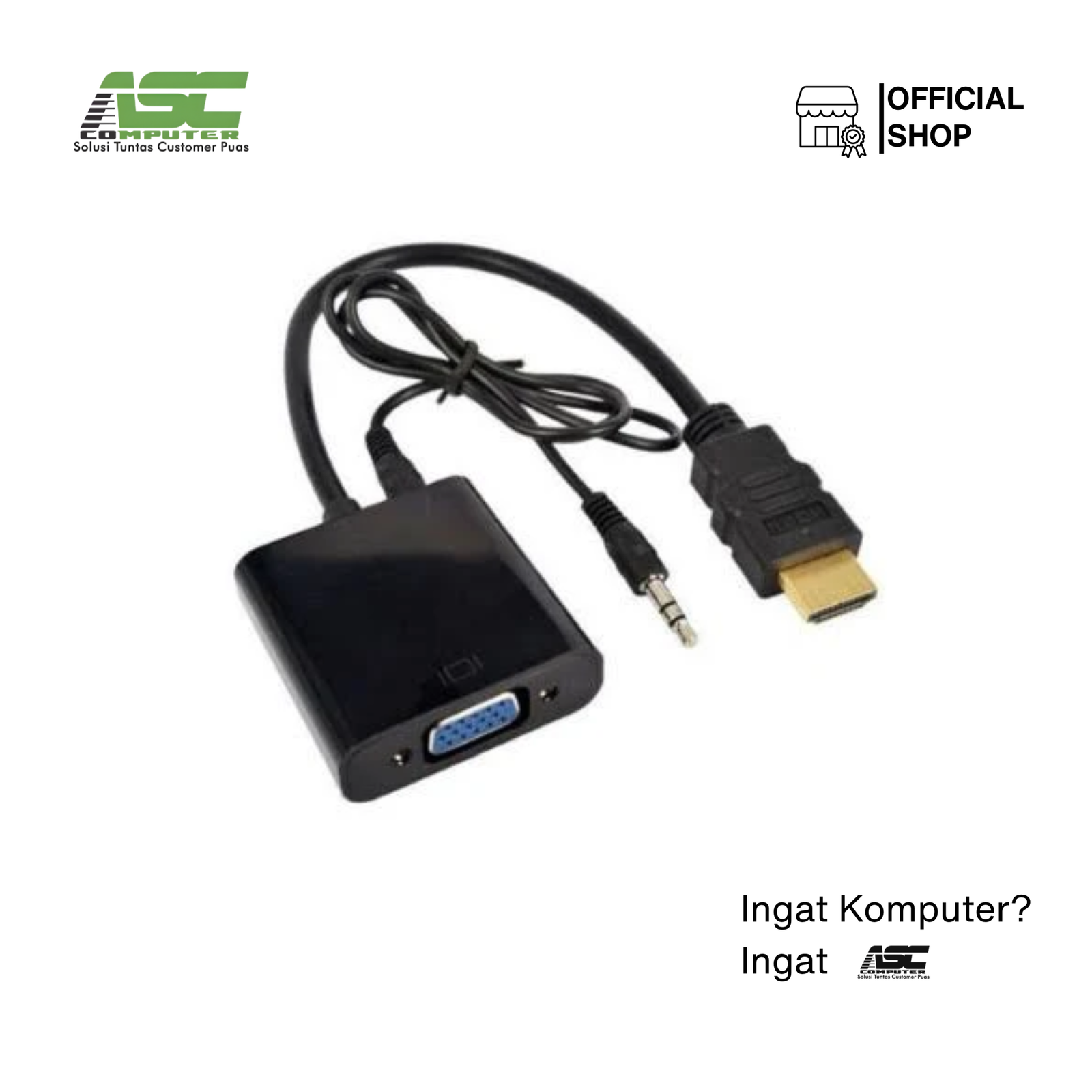 Konverter HDMI to VGA + Audio Output