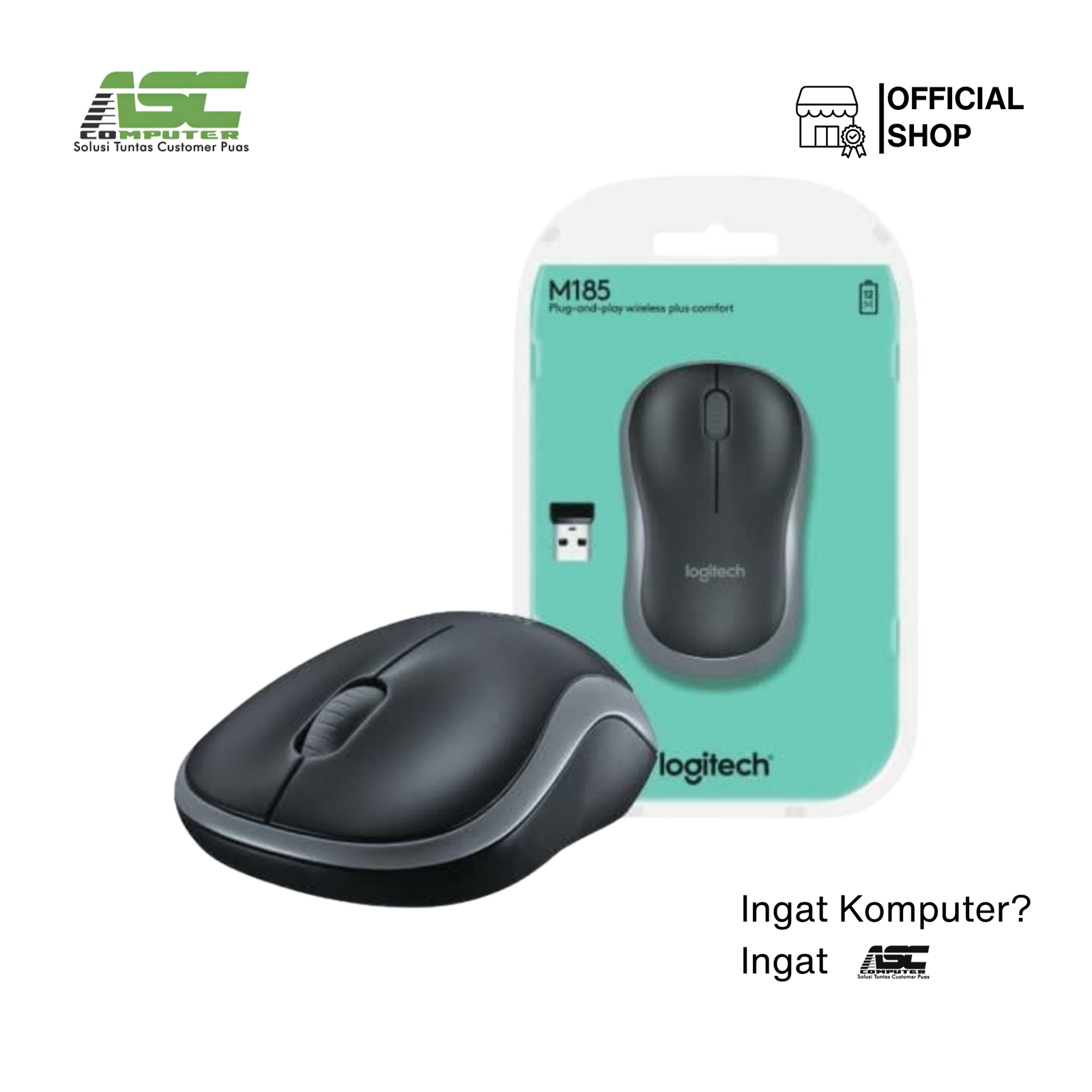 Mouse Logitech M185 Wireless