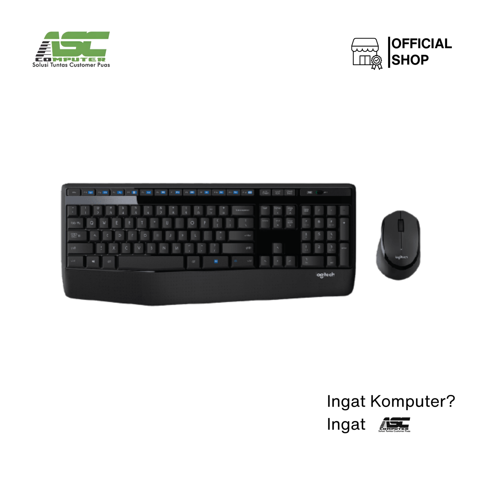 Key Mouse Logitech MK345 /wireless/terdapat palm rest