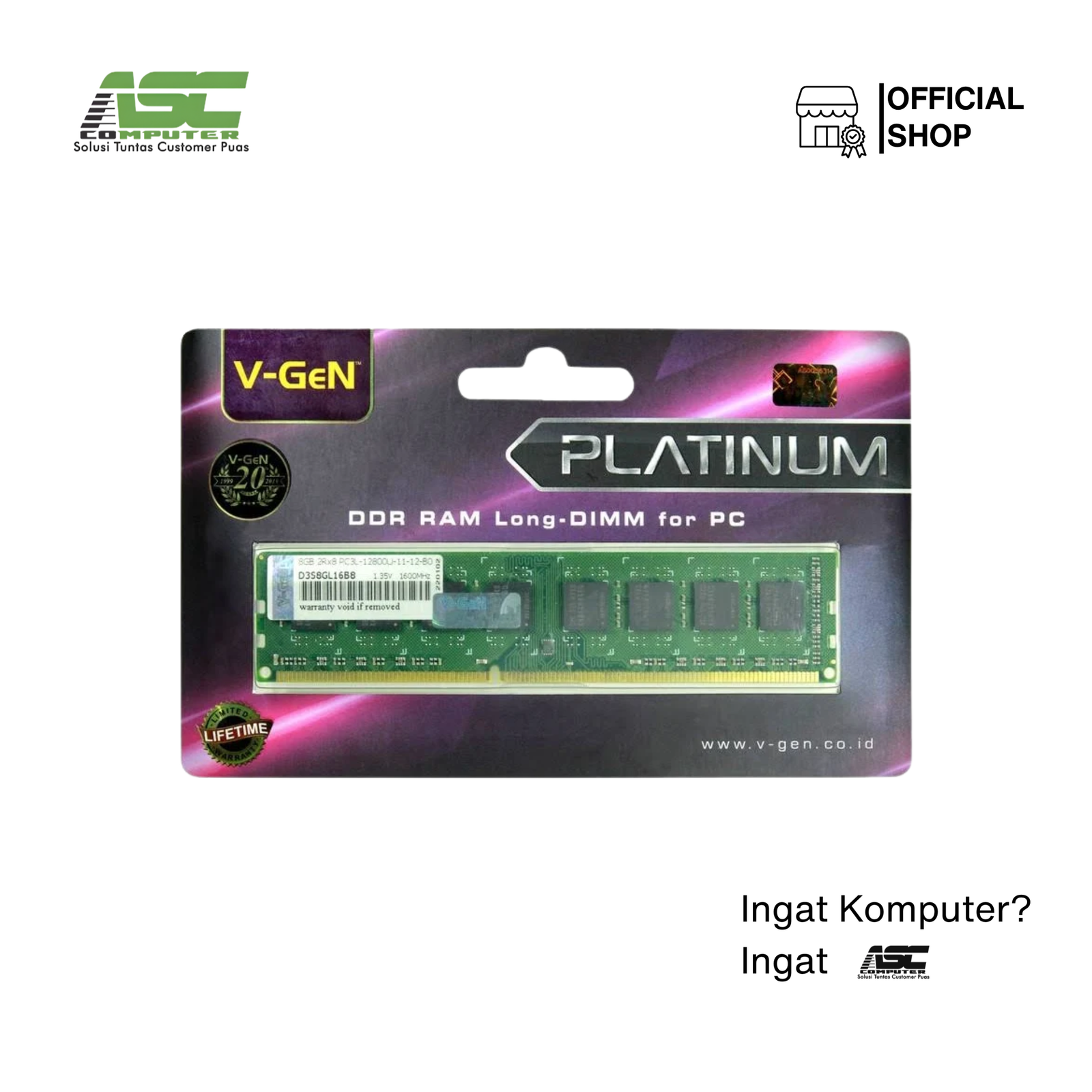Longdim DDR3 8/12800 V-Gen