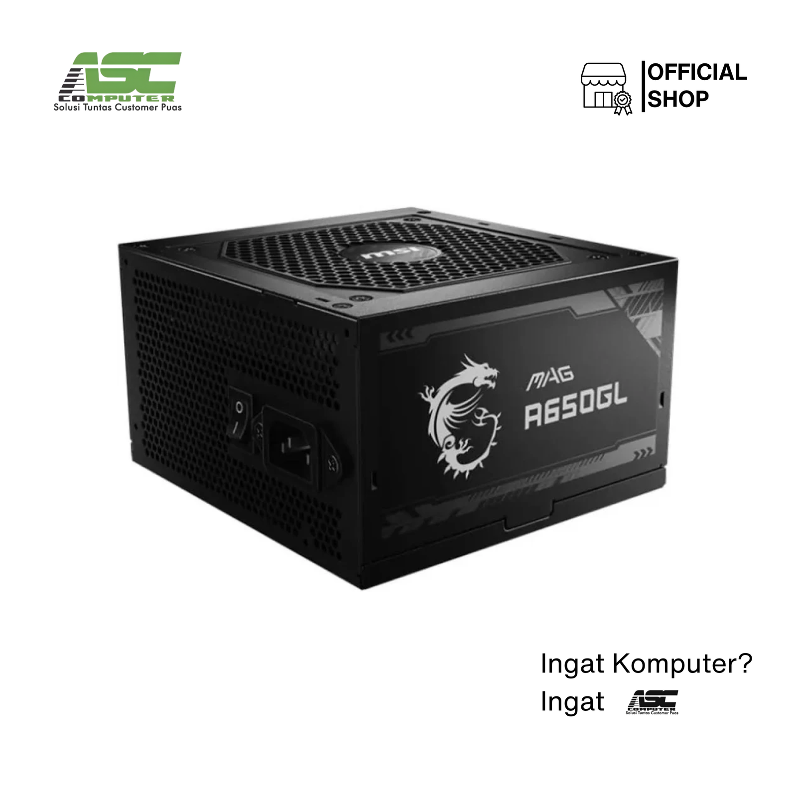 PSU MSI MAG A650GL 650W 80+