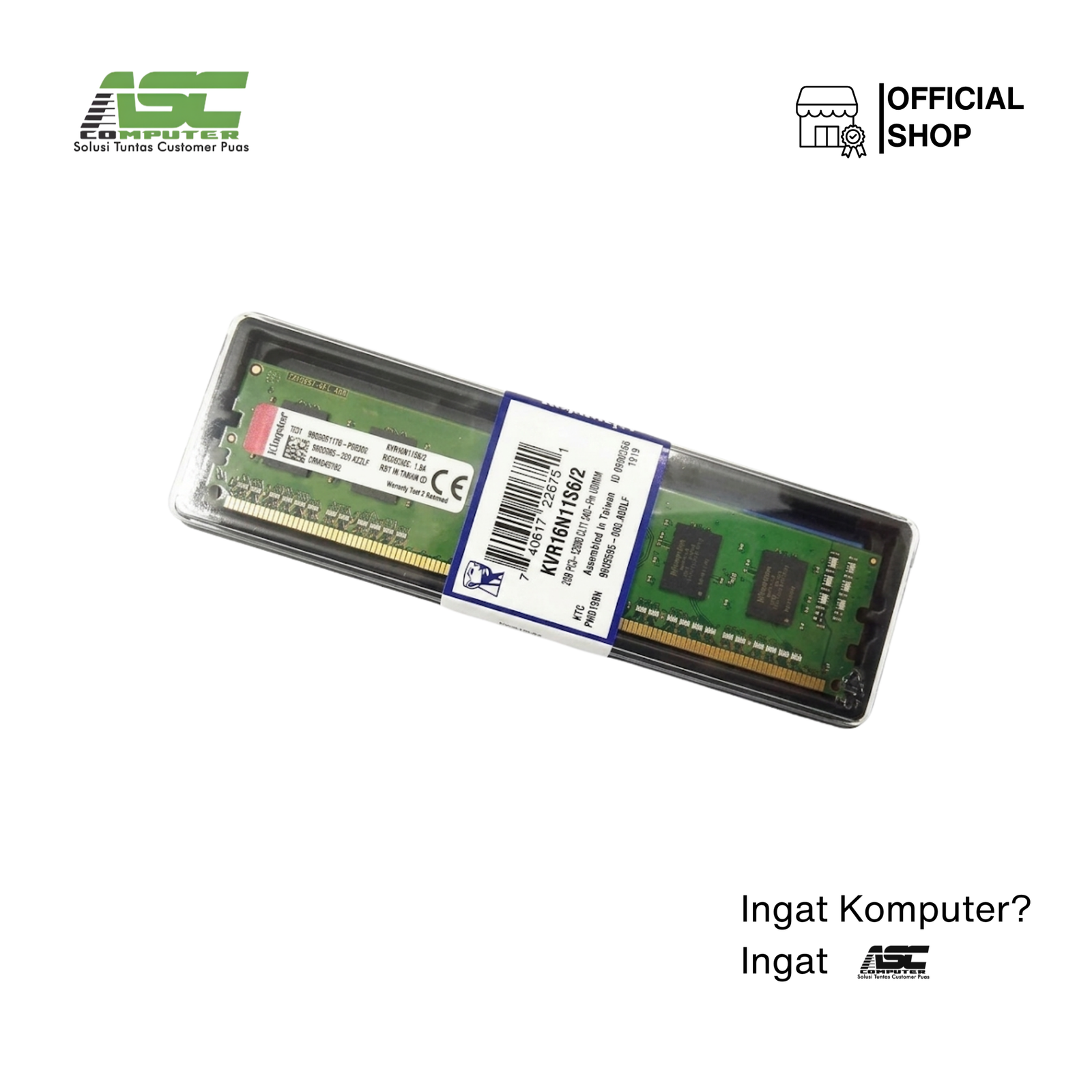 Kingston 8GB DDR3 12800 Tray