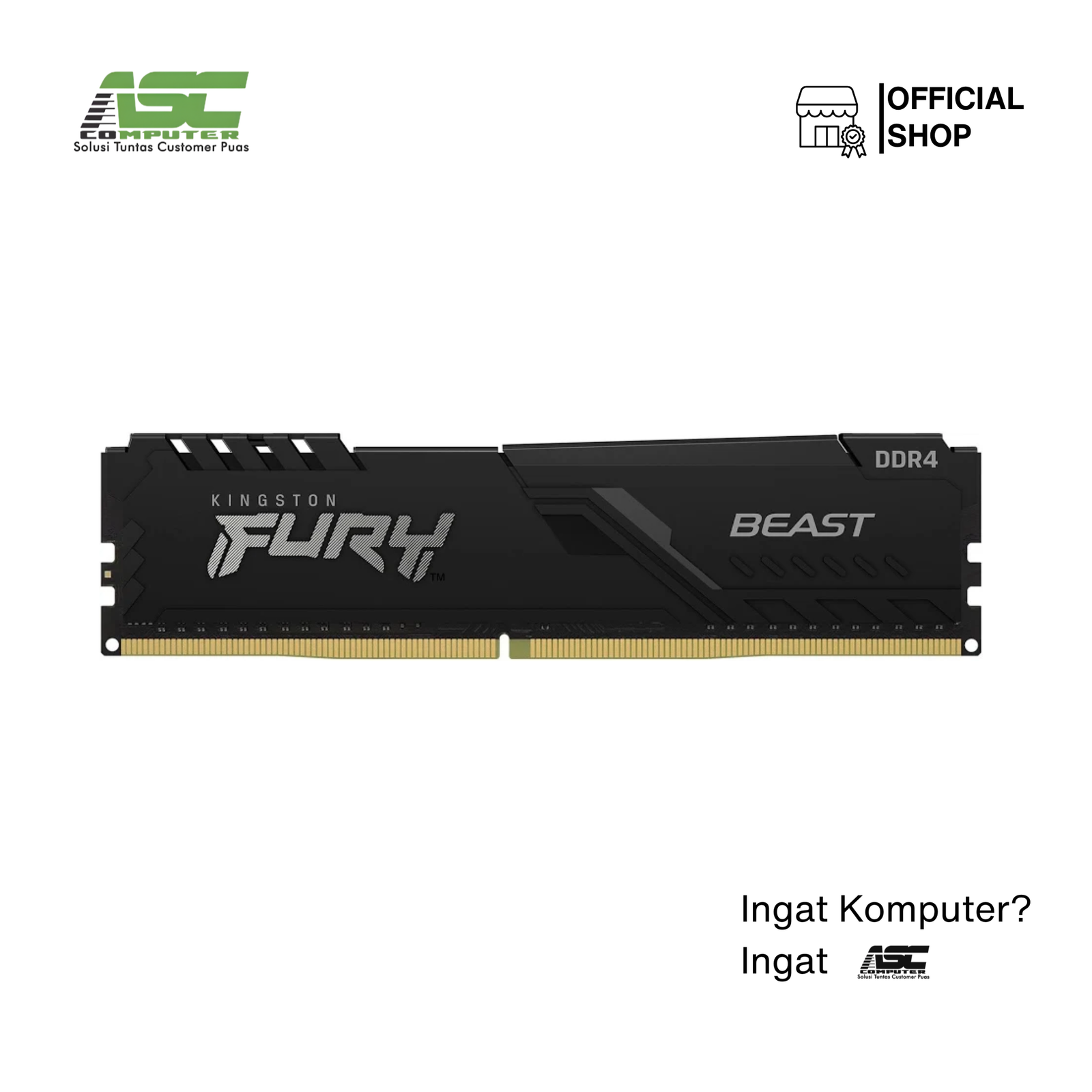 Longdim Kingston Fury Beast DDR4 KF432C16BB/8GB SINGLE PC3200