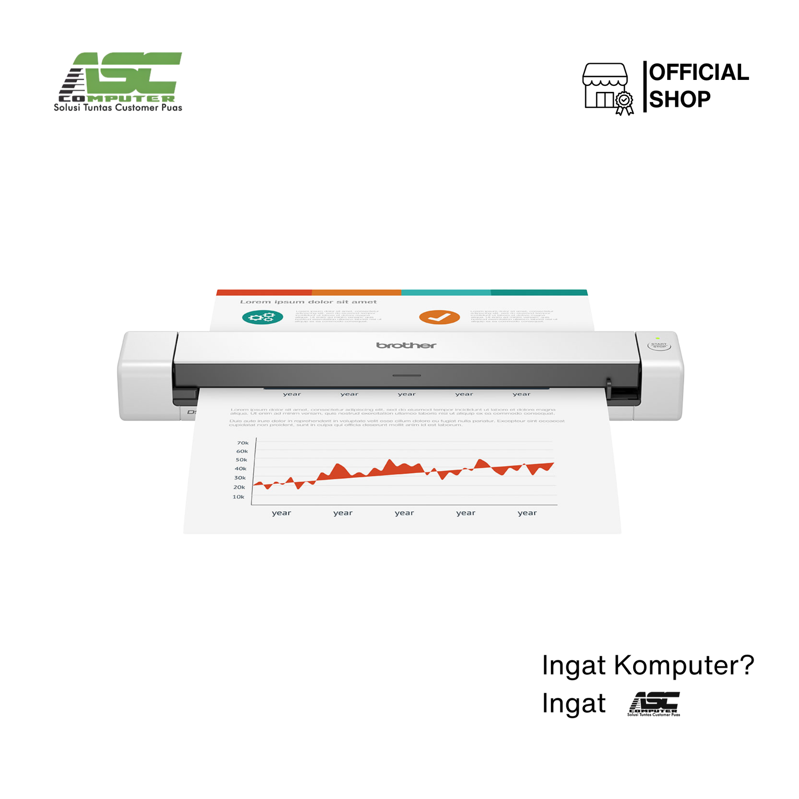 Scanner Brother DS-640 portabel scanner