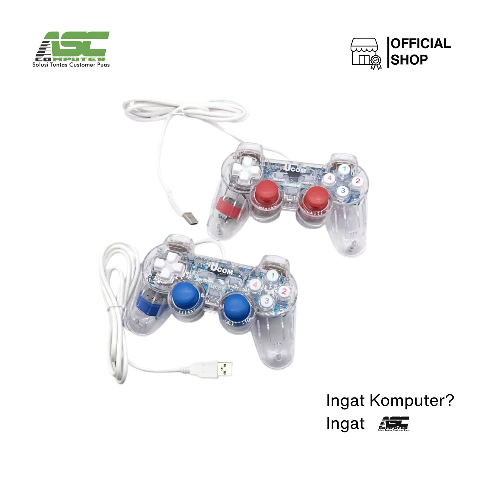 Gamepad Single Transparan M-Tech