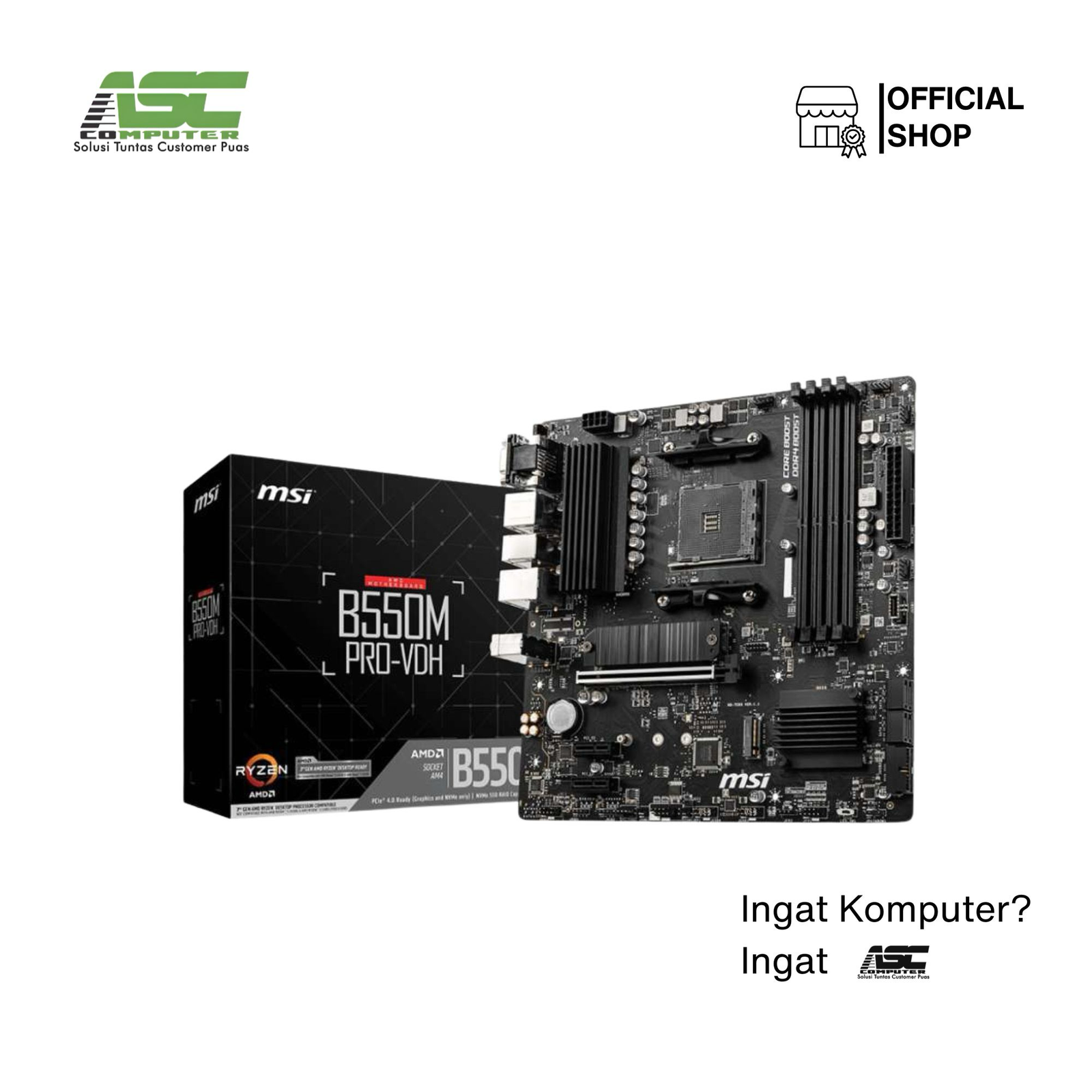 Motherboard MSI B550M PRO-VDH For AMD