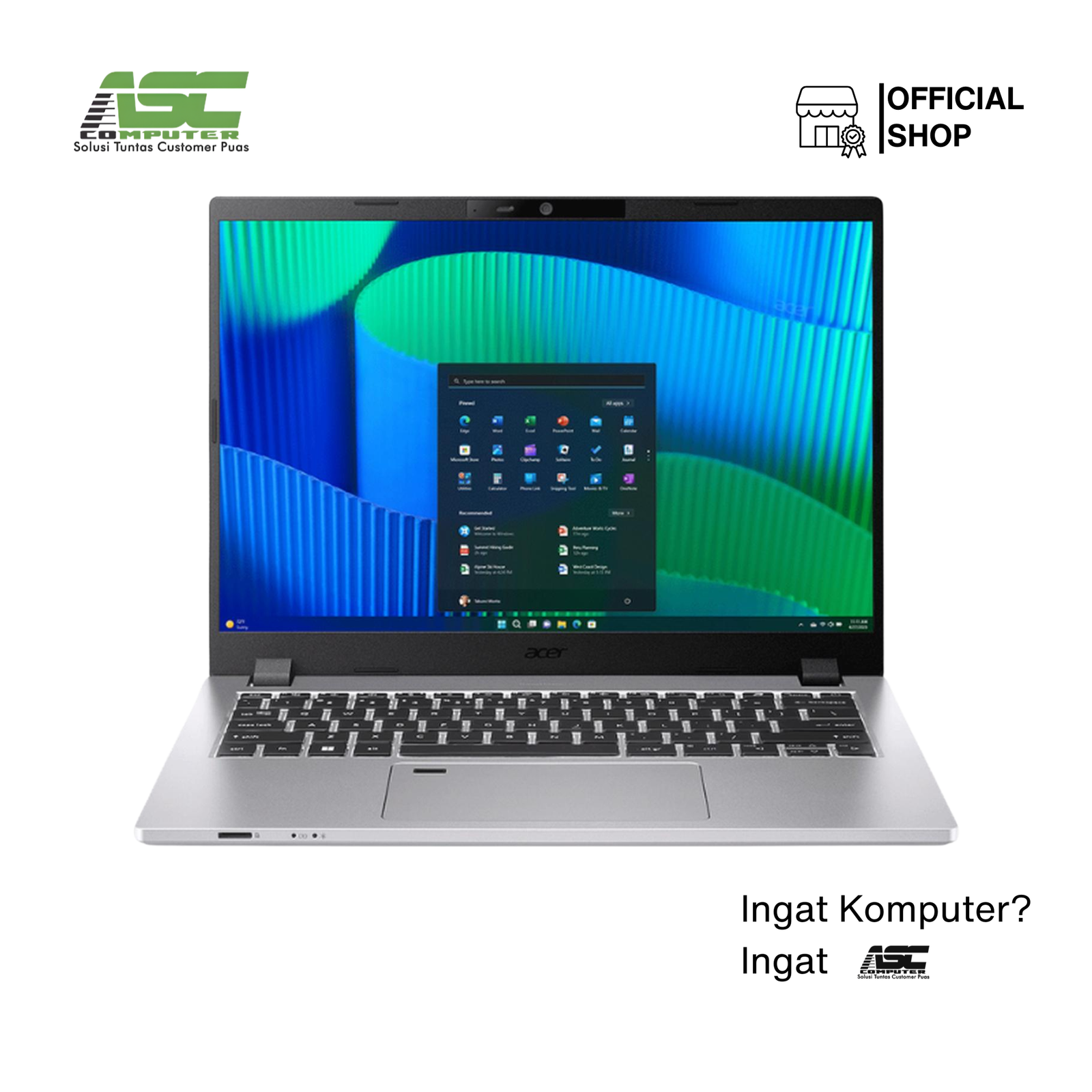 ACER TravelMate X14 TMX14-51-72HW Intel Core 7 150U 16GB 512GB SSD 14 inch WUXGA IPS Win11 + OHS