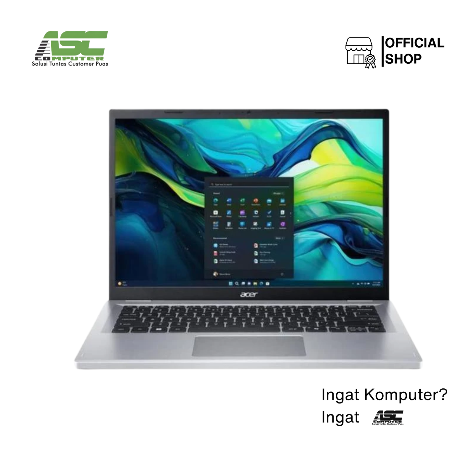 ACER Aspire Go 14 AG14-72P-38GD Intel Core i3-1315U 8GB 512GB SSD 14 inch WUXGA IPS Win11 + OHS