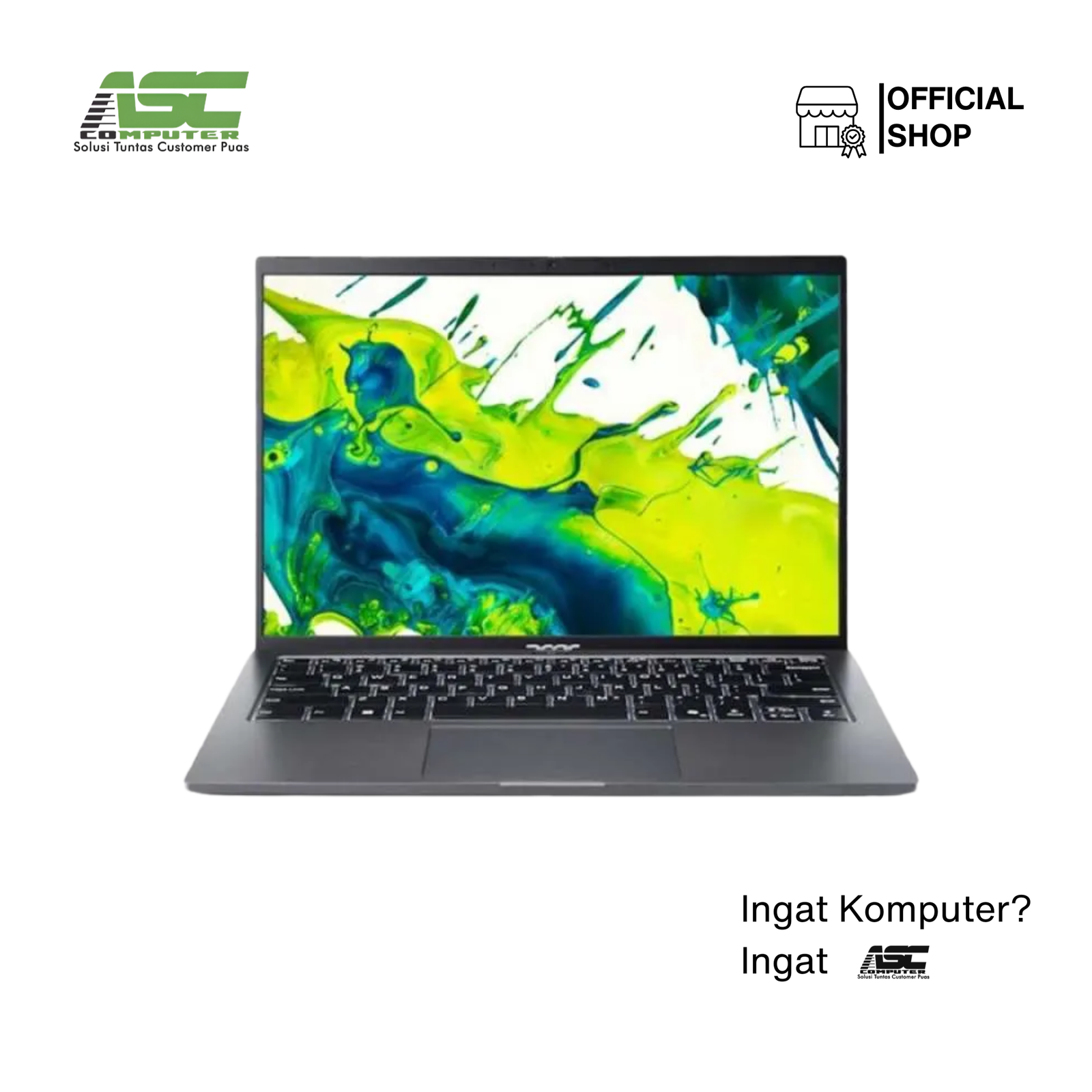 ACER Aspire Go 14 AG14-71M-7705 Intel Core Ultra 7 155H 16GB 512GB SSD 14 inch WUXGA IPS Win11 + OHS Grey