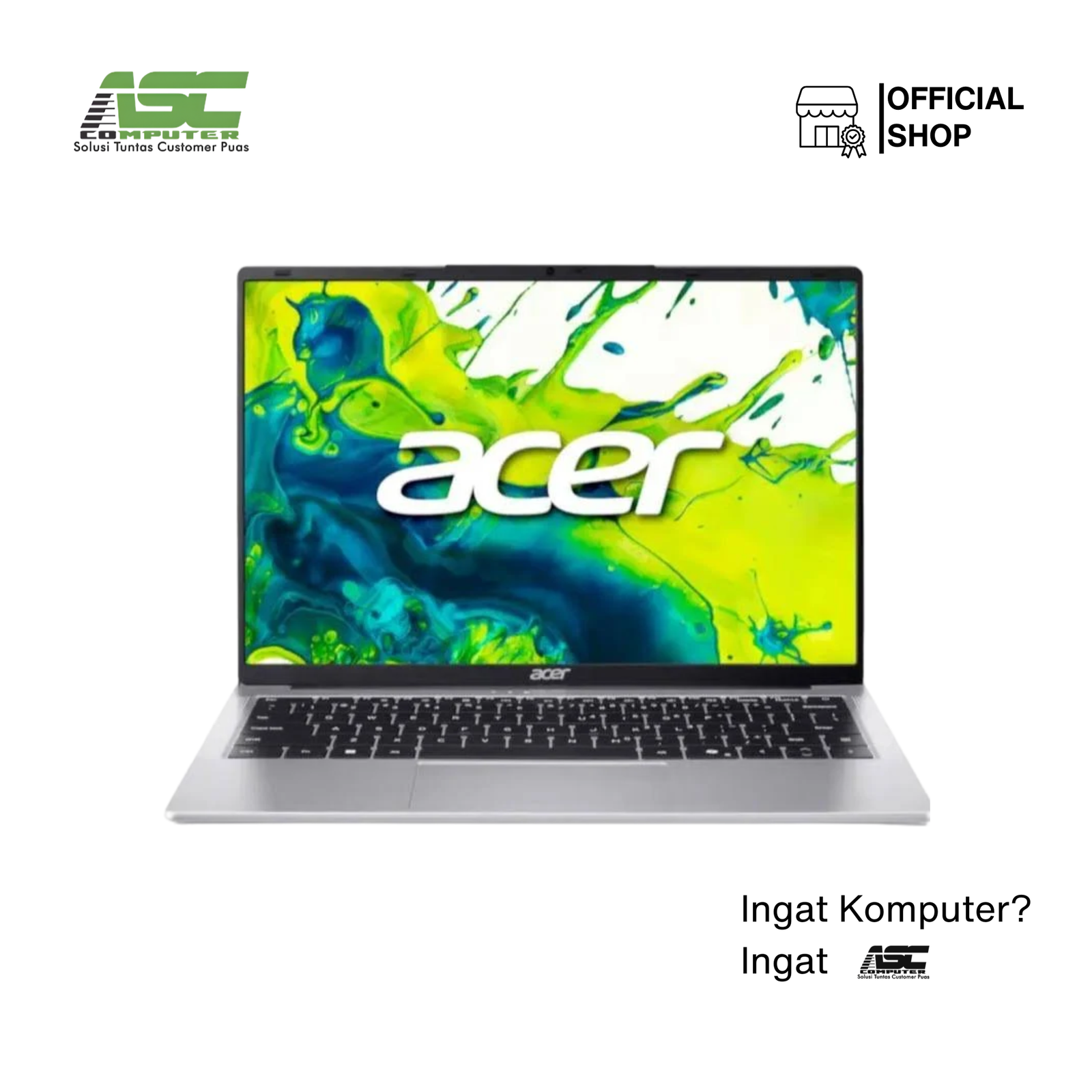 ACER Aspire Lite 14 AL14-53M-36GD Intel Core i3-1315U 8GB 512GB SSD 14 inch WUXGA IPS Win11 + OHS Pure Silver