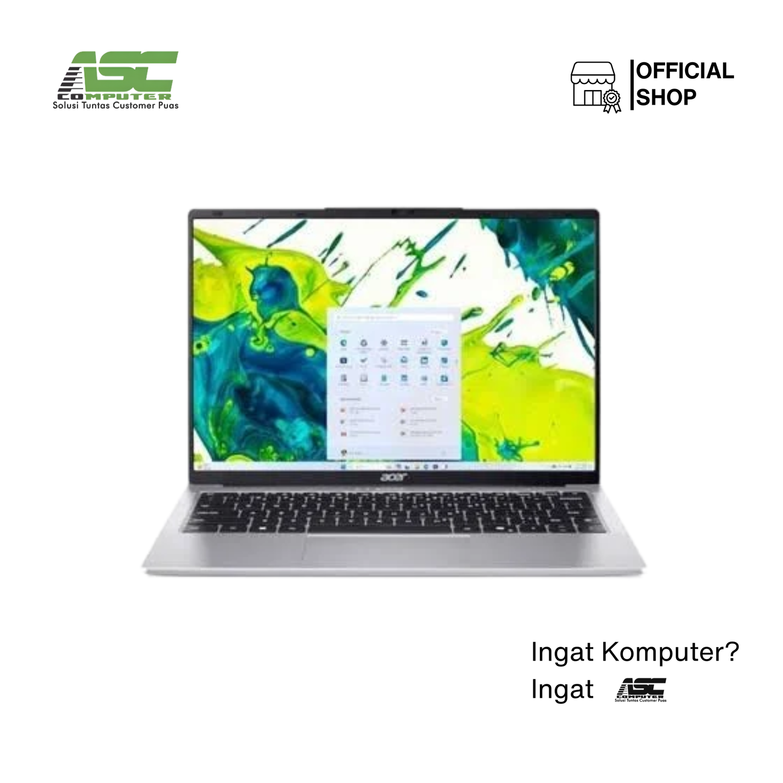 ACER Aspire Lite 14 AL14-42P-R2RJ AMD Ryzen 3 5300U 8GB 512GB SSD 14 inch WUXGA IPS Win11 + OHS Silver