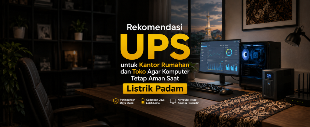 Rekomendasi UPS untuk Kantor Rumahan dan Toko agar Komputer Tetap Aman Saat Listrik Padam