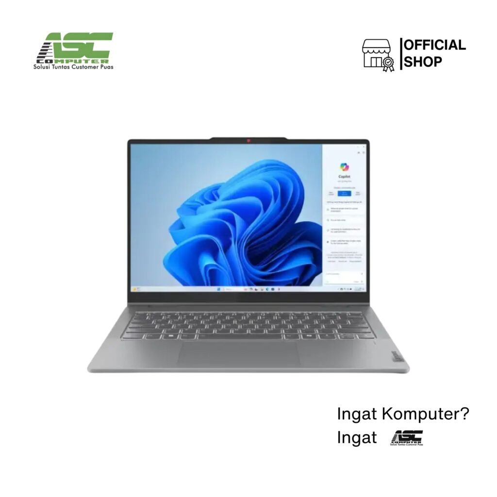 Lenovo IdeaPad Slim 3 14IRH10 | 83K000 – FQiD | Luna Grey | Intel Core i5-13420H | RAM 16GB DDR5 | SSD 512GB | Layar 14”