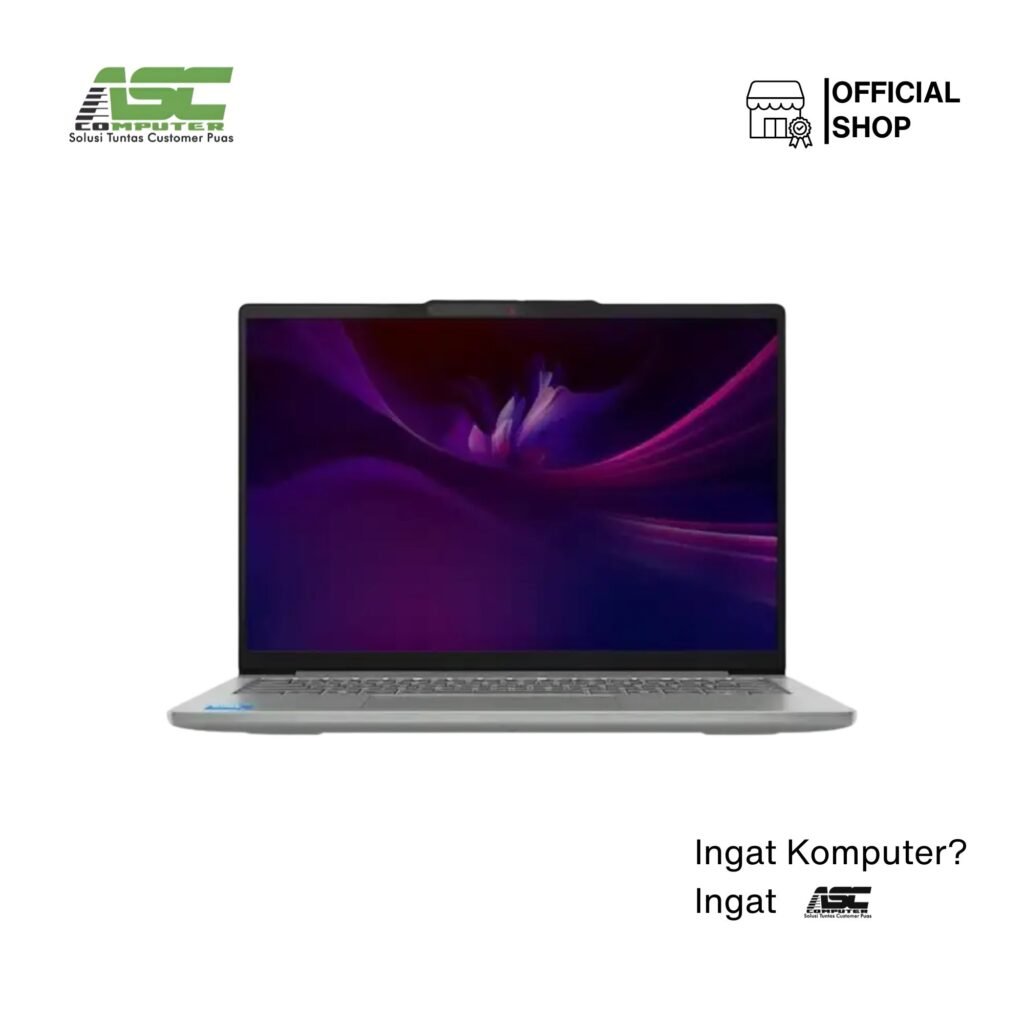 Lenovo IdeaPad Slim 5 14IAH10 | 83NC001NID | Intel Core Ultra 5-225H | RAM 16GB | SSD 512GB | Layar 14″inch WUXGA OLED | Windows 11 Home + Microsoft Office Home 2024 – Luna Grey (83NC001NID)
