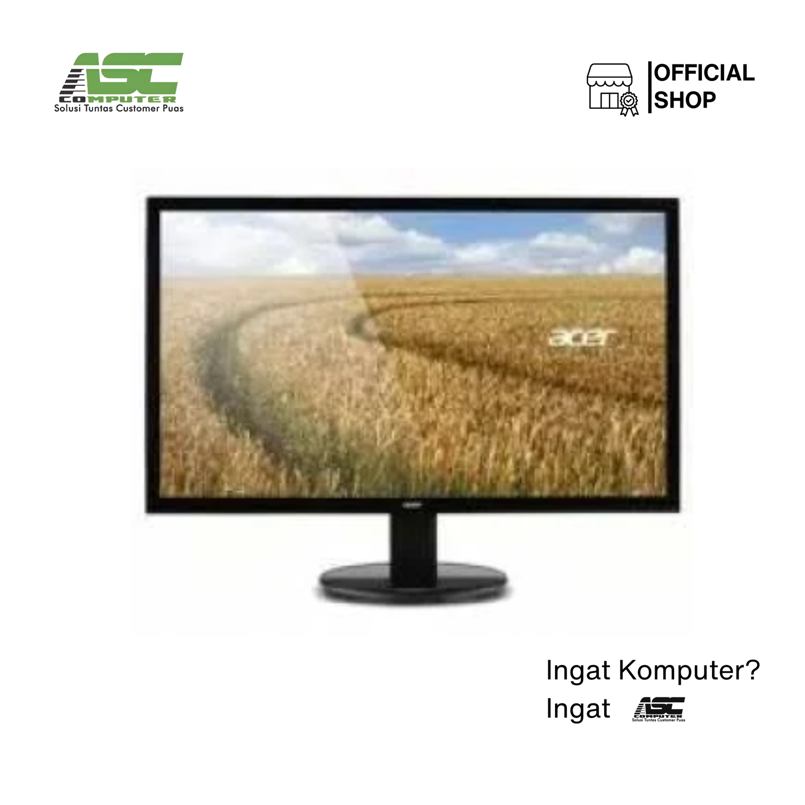 ACER Aspire Desktop TC-1775 Intel Core i7-14700 8GB DDR5 512GB SSD Win11 + OHS2021 Bundling Monitor 21.5 inch EK220Q Black