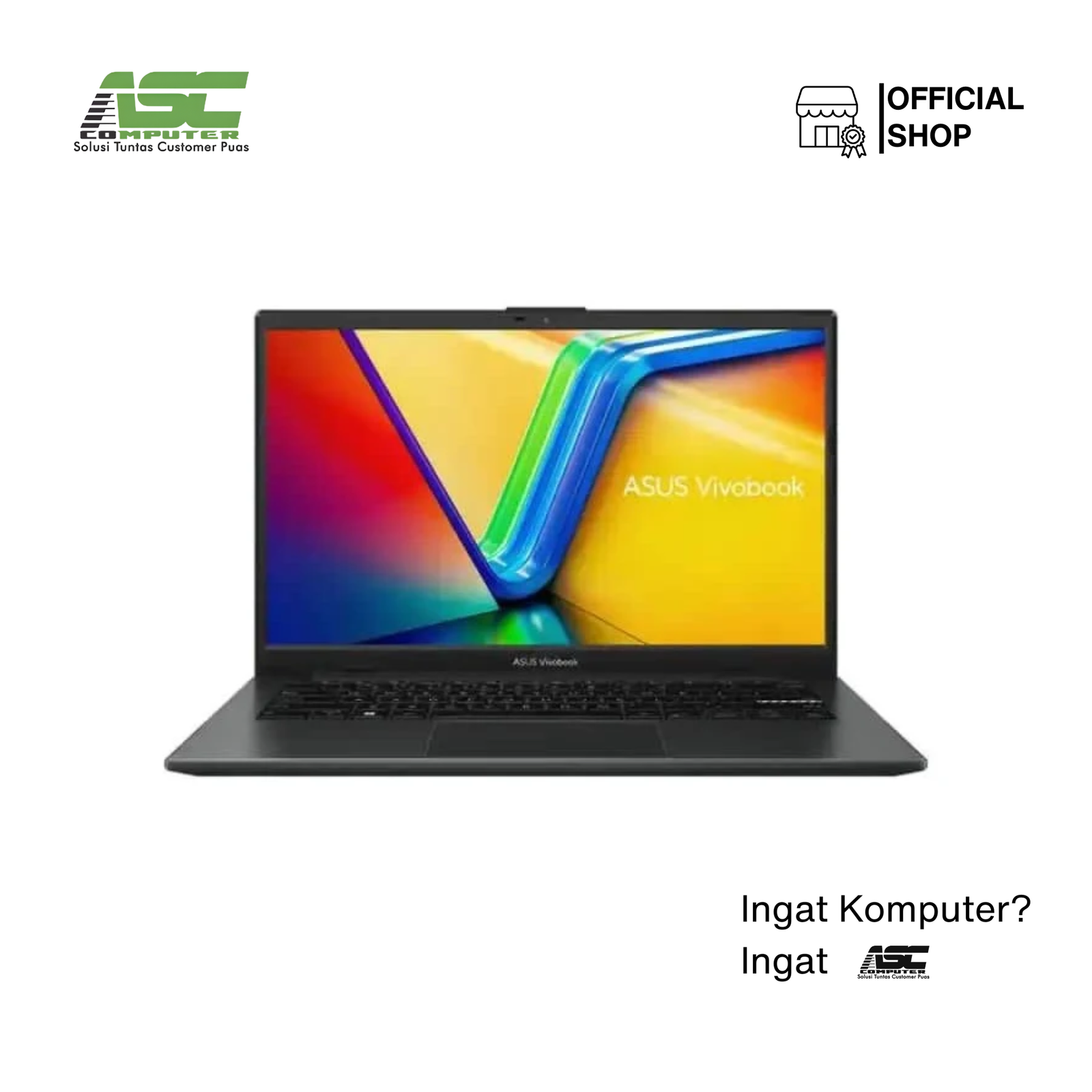 ASUS Vivobook Go 14 E1404FA-VIPS3821M AMD Ryzen 3 7320U 8GB 256GB SSD 14.0 inch Full HD IPS Win11 + OHS 2024 Mixed Black